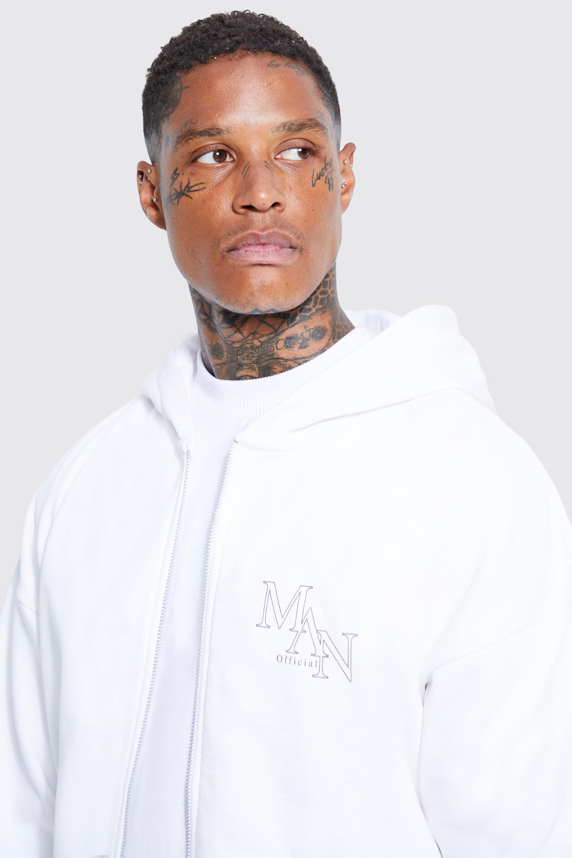 Boohoo shop white hoodie