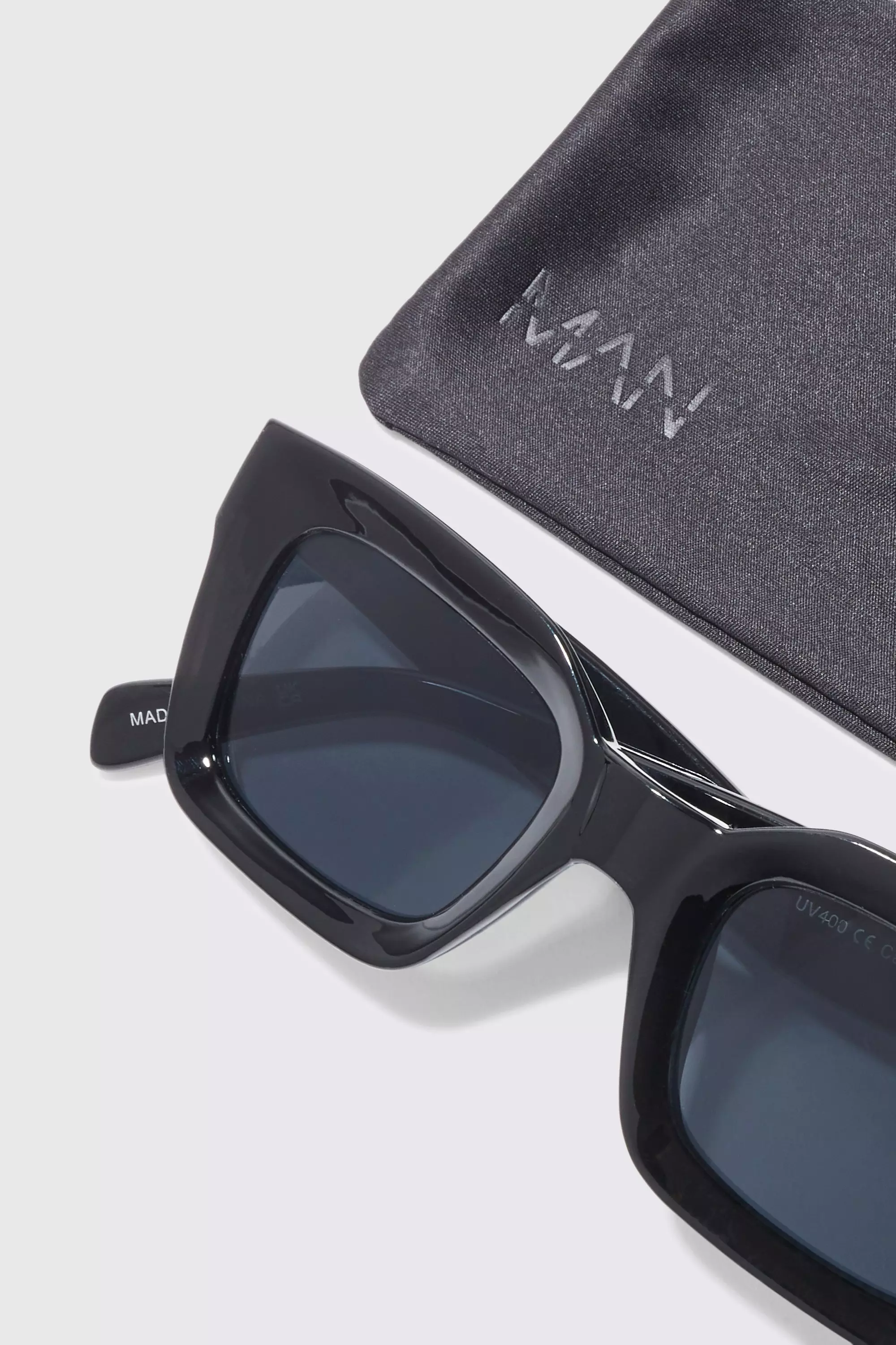 Black chunky square clearance sunglasses