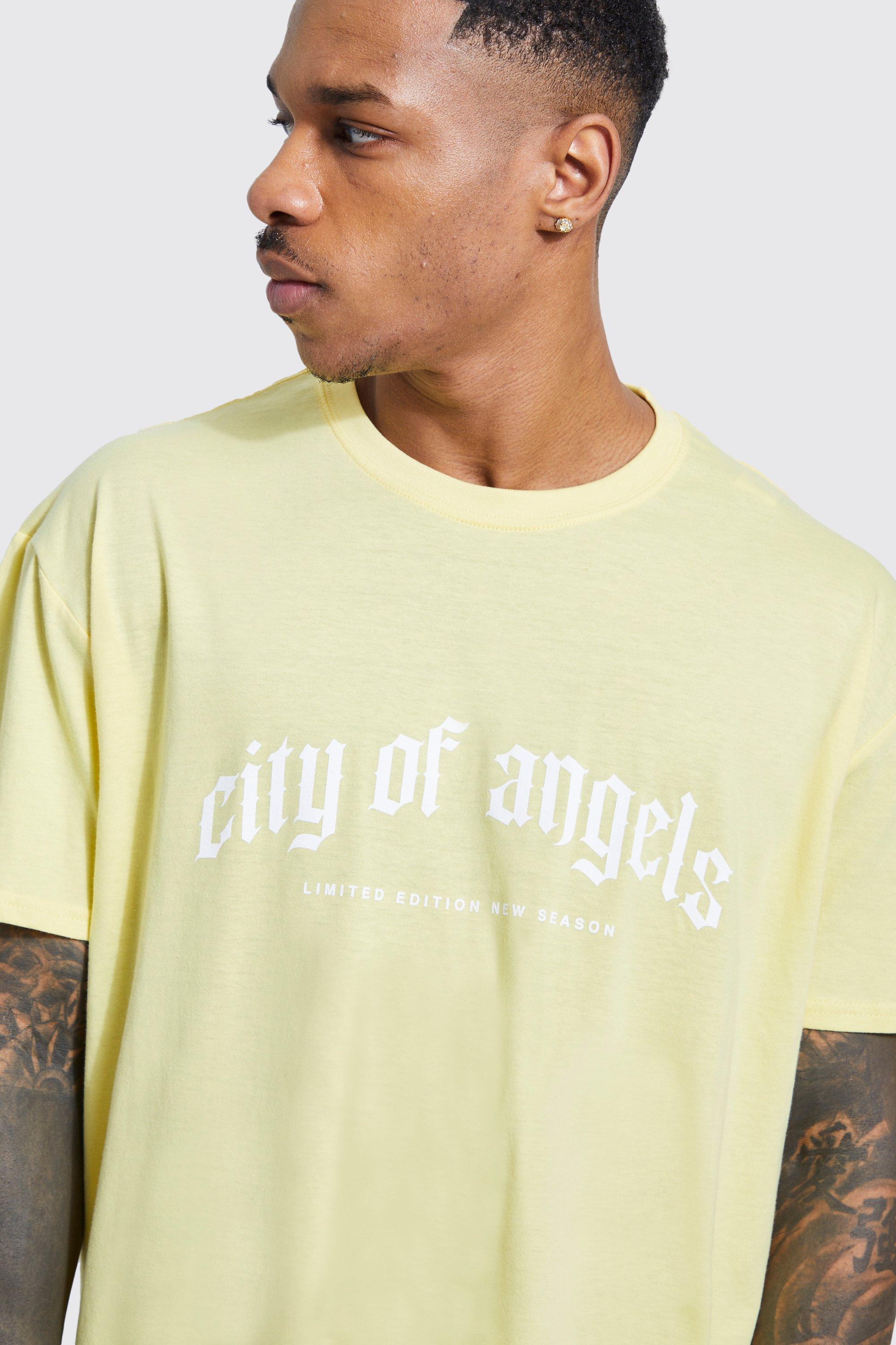 Oversized City Of Angels Graphic T-shirt | boohoo