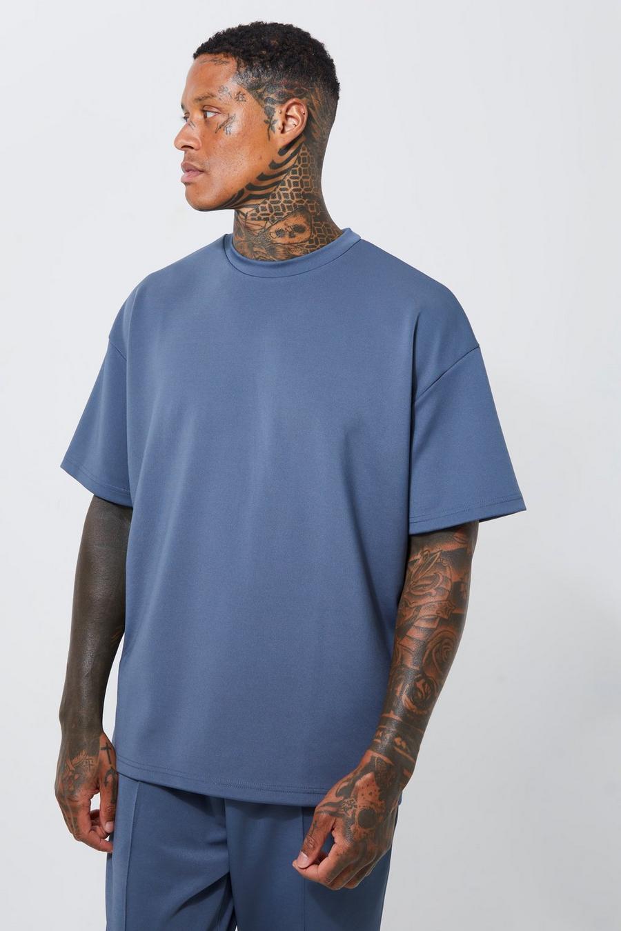 Oversize Scuba T-Shirt, Dark grey