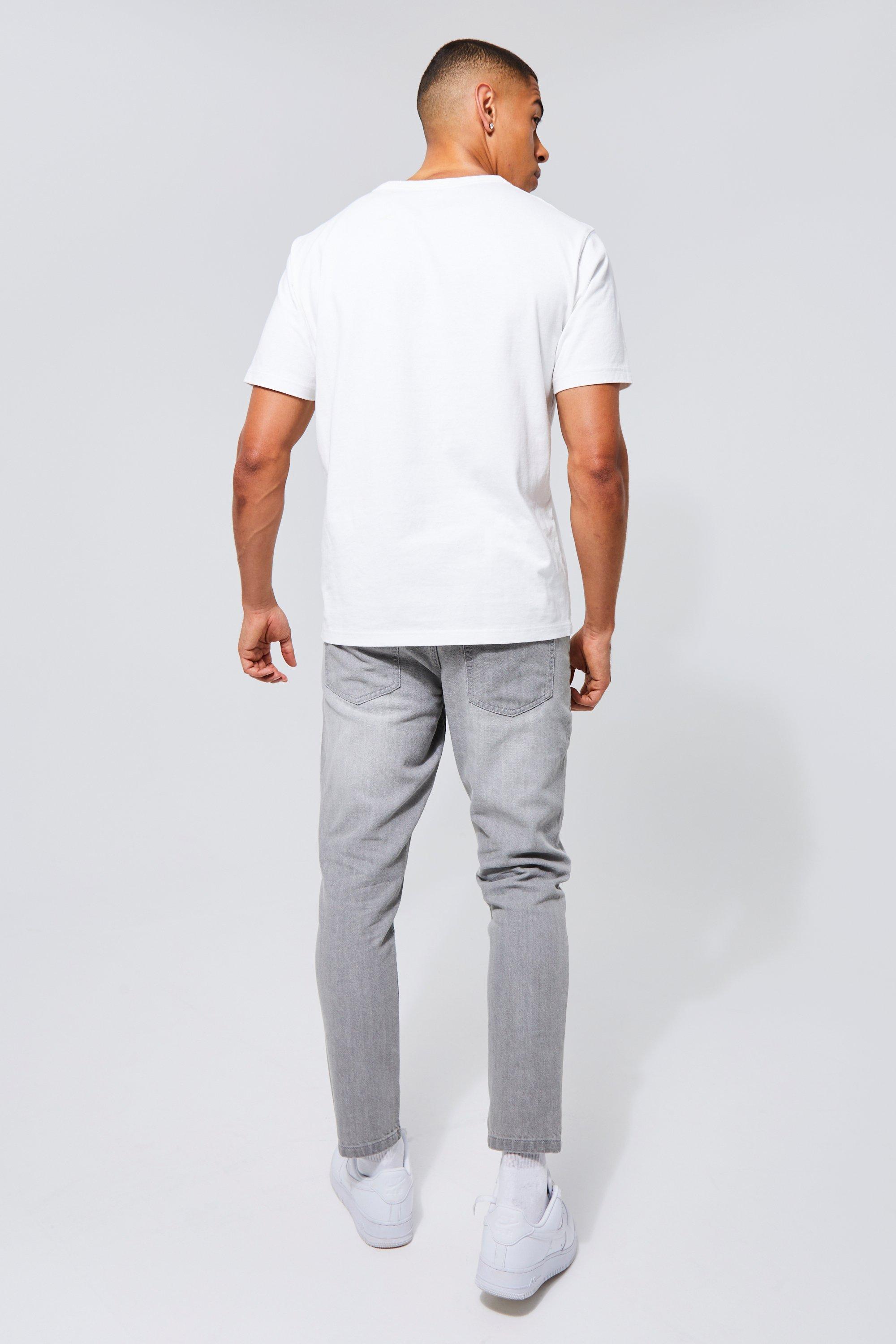 Tapered Fit Rigid Jeans