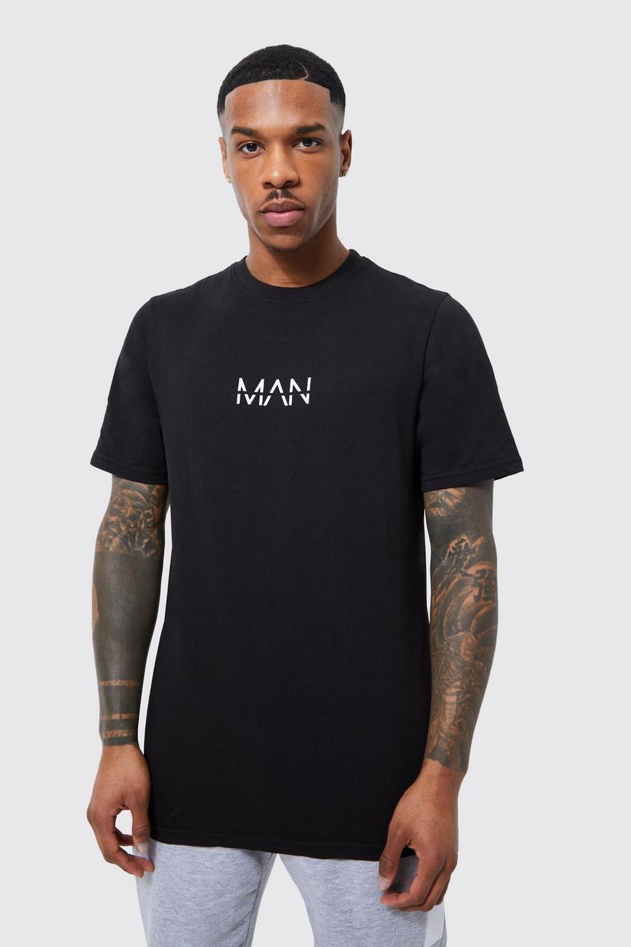 Black svart Original Man Print T-shirt image number 1