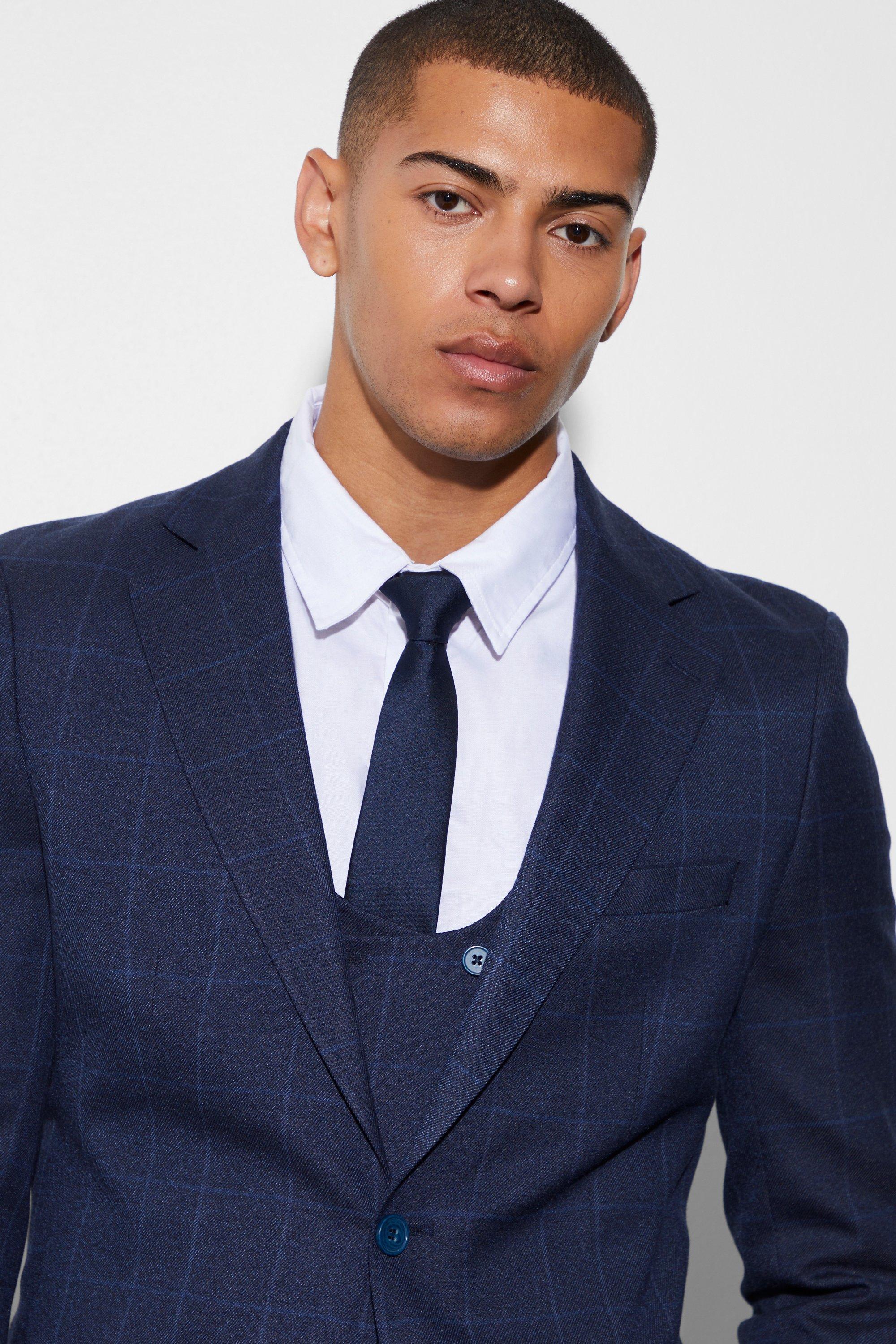 Windowpane on sale suit jacket