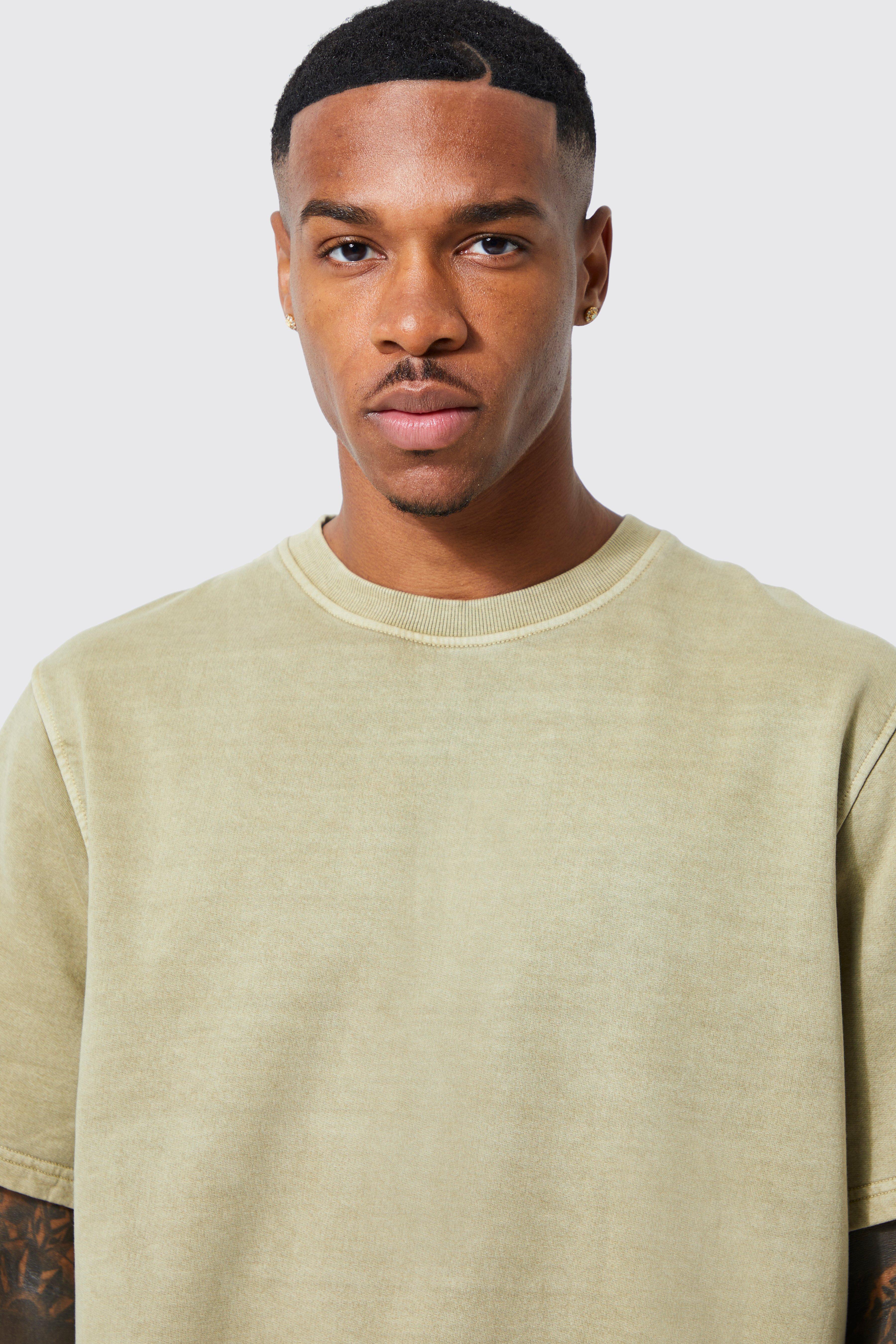 Garment Dyed Short Sleeve Sweatshirt