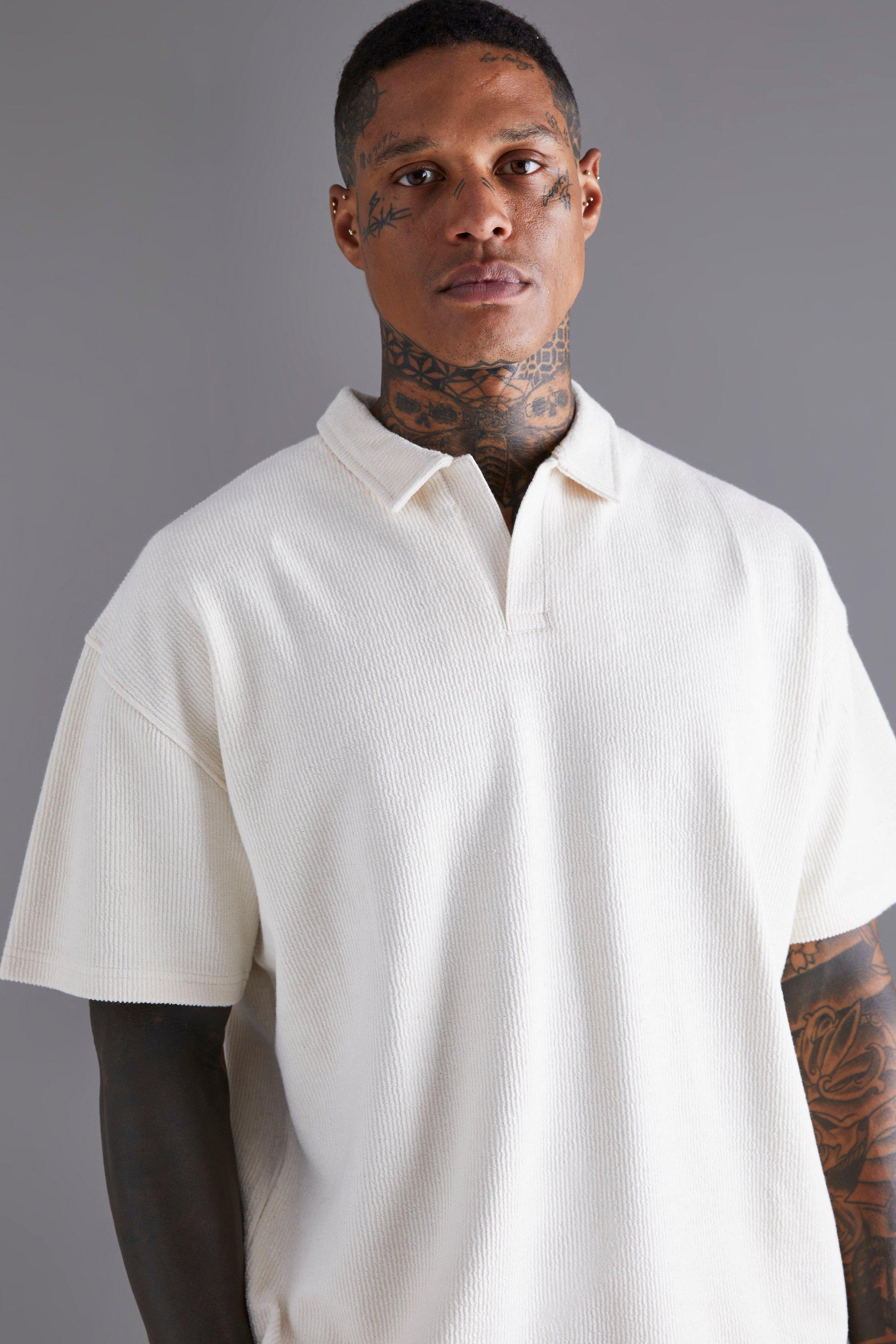 Oversized polo shirt outfit sale