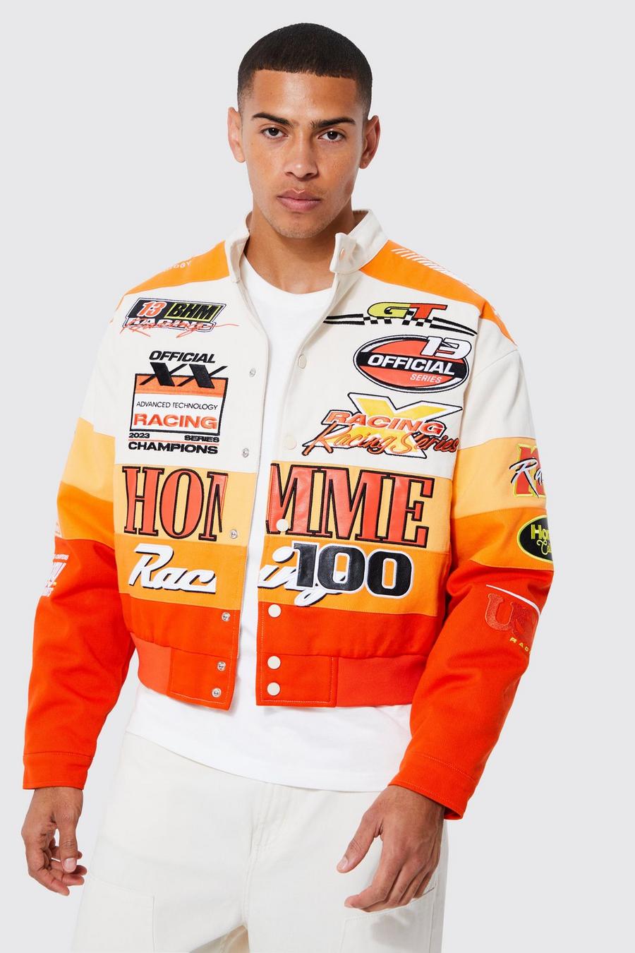 Boxy Homme Twill Moto Jacket | boohoo USA Boxy Homme Twill Moto Jacket | boohoo USA