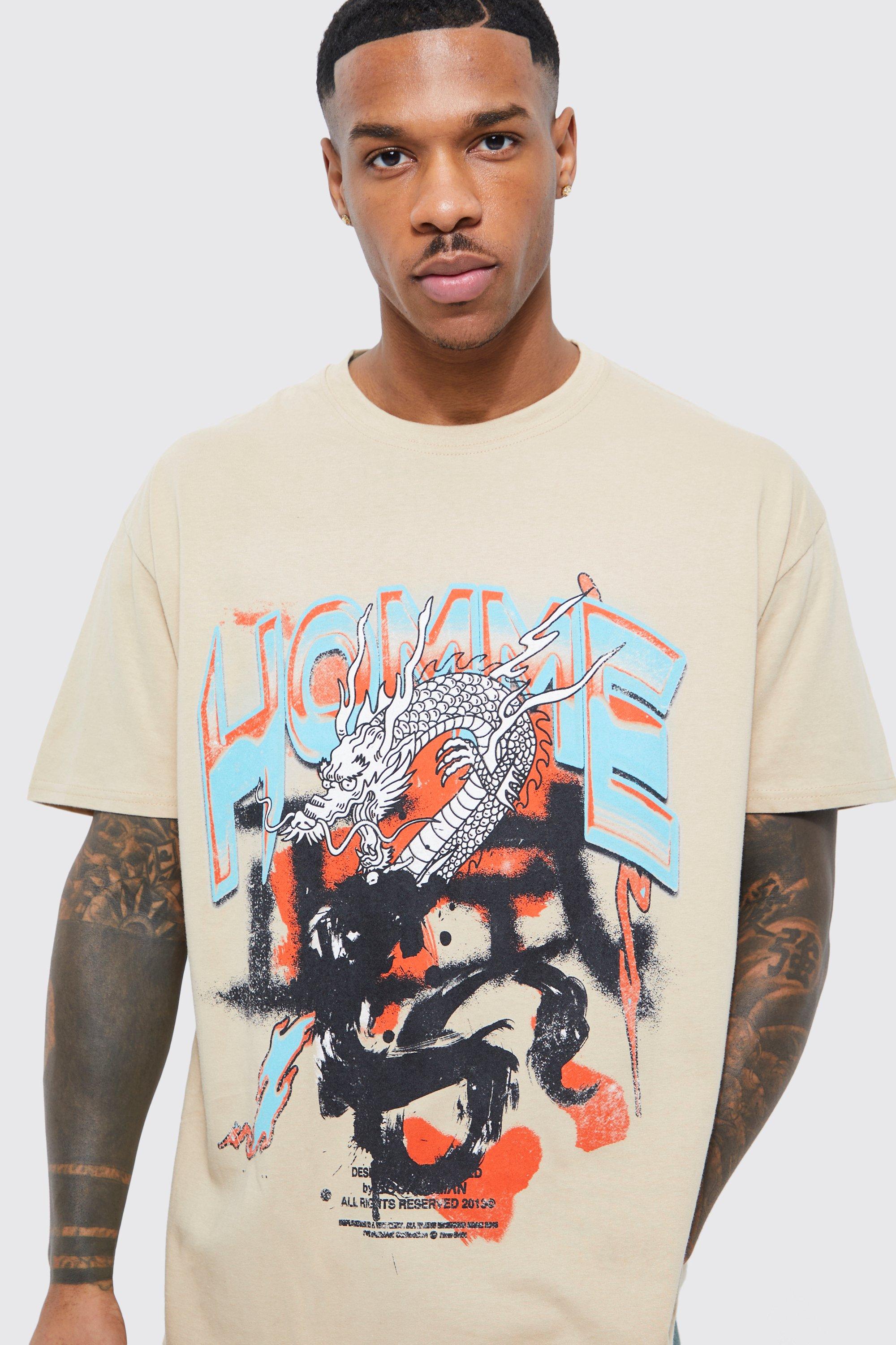 Oversized Homme Graphic T-shirt