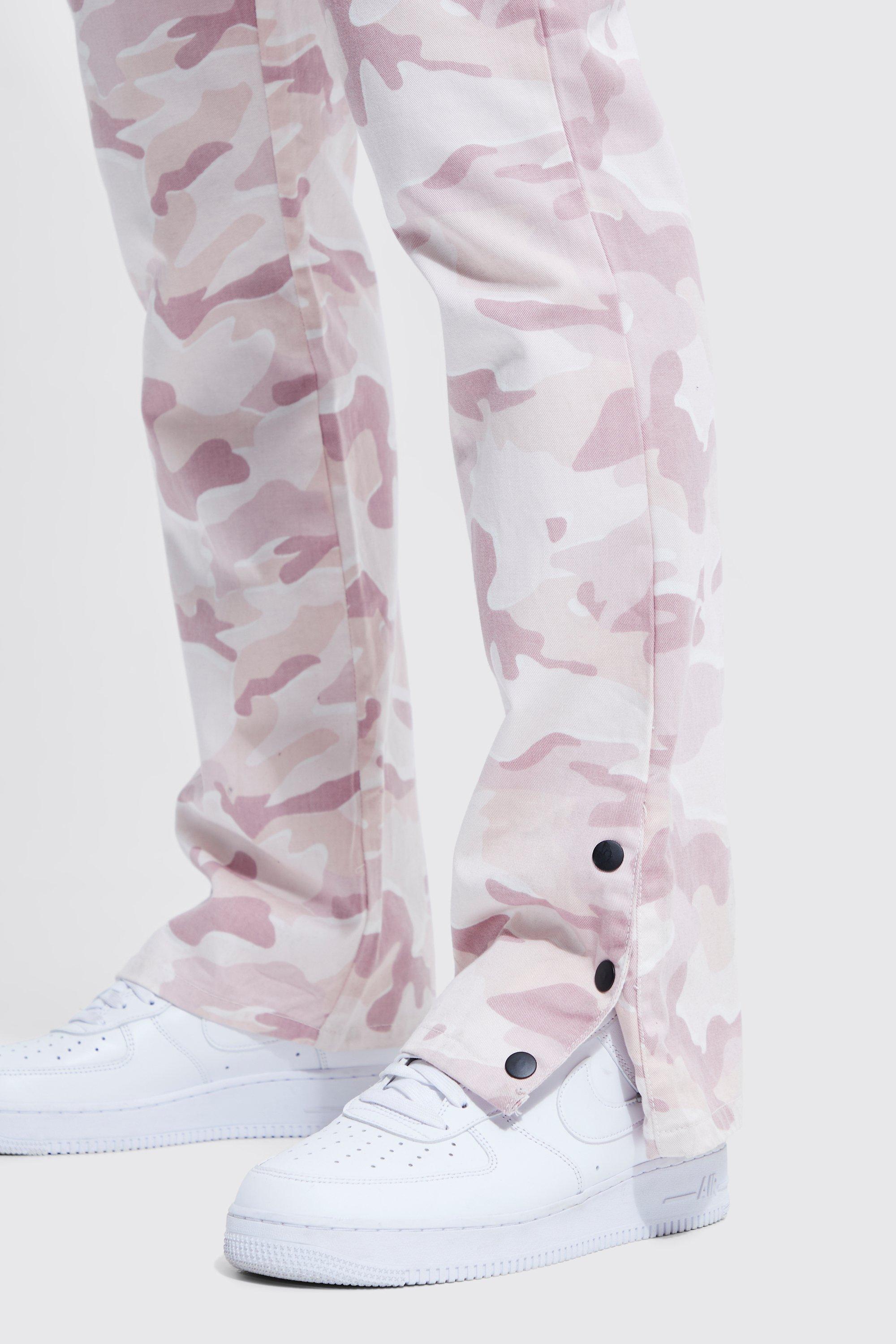 Pink Camo Cargo Trousers