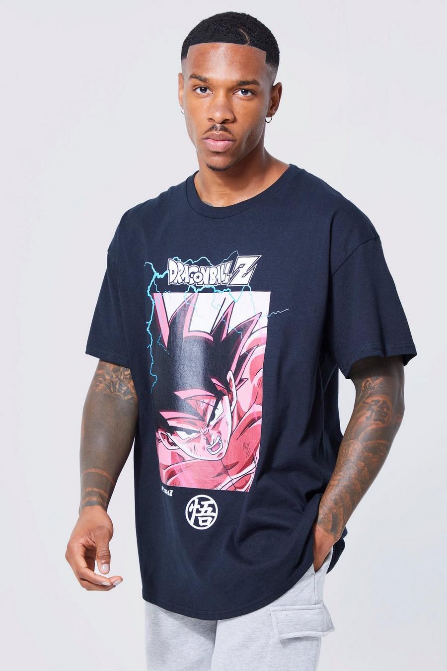 Black Oversized Dragon Ball Z License T-shirt image number 1