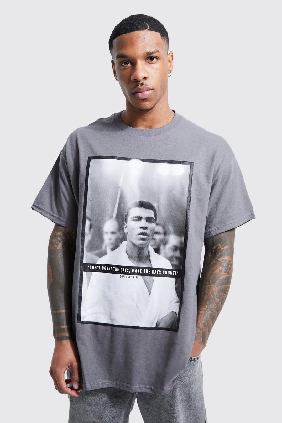 Men's Oversized Muhammad Ali License T-shirt | Boohoo UK