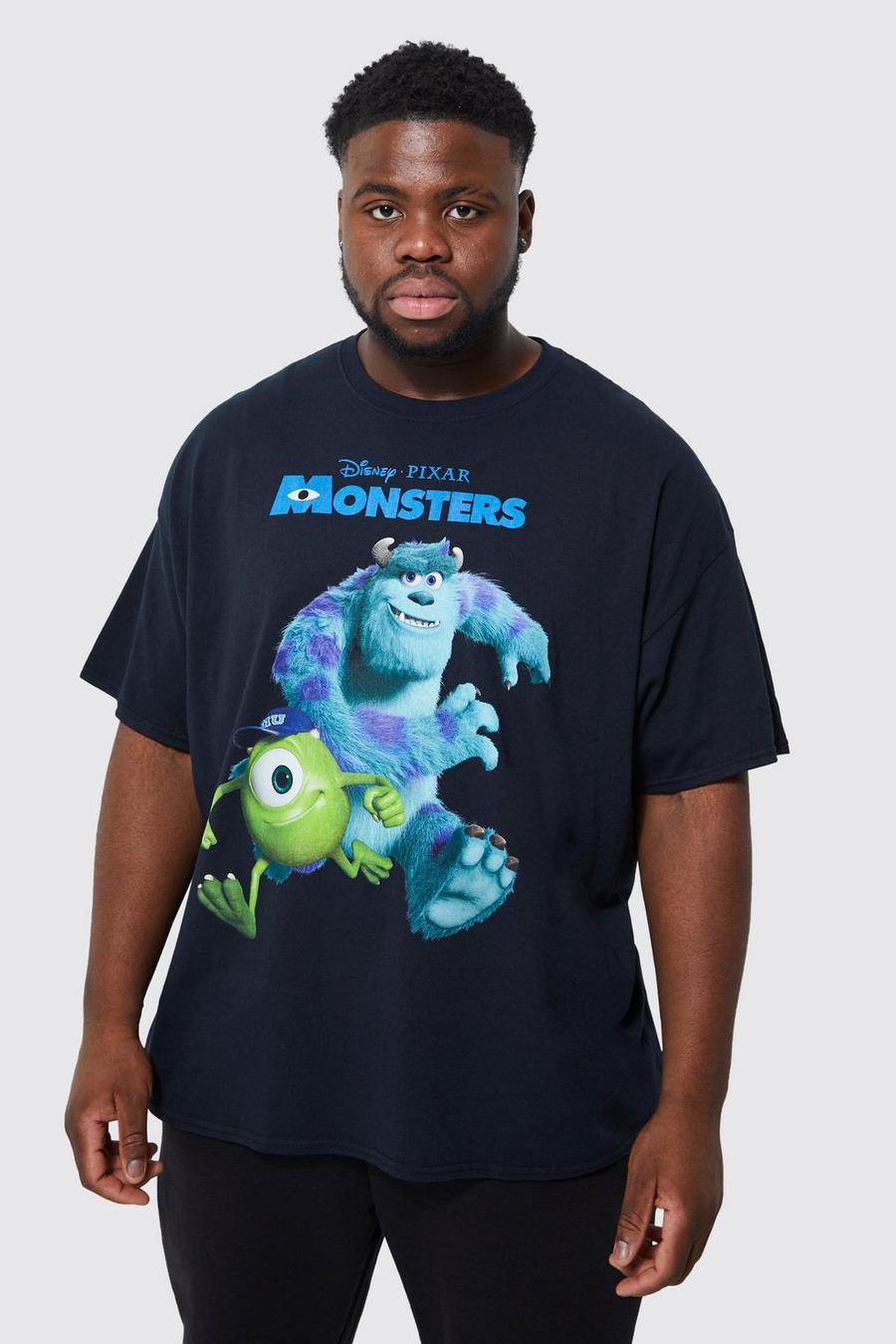 Black Plus Monster Inc License T-shirt image number 1