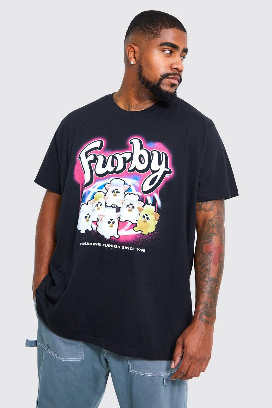 Black Plus Furby License T-shirt image number 1