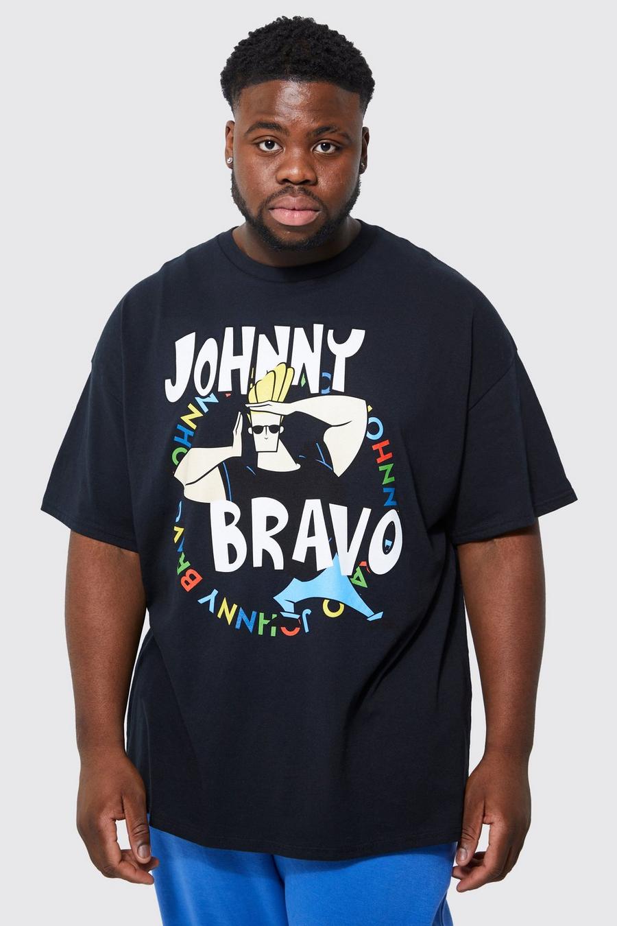 Black Plus Johnny Bravo License T-shirt image number 1