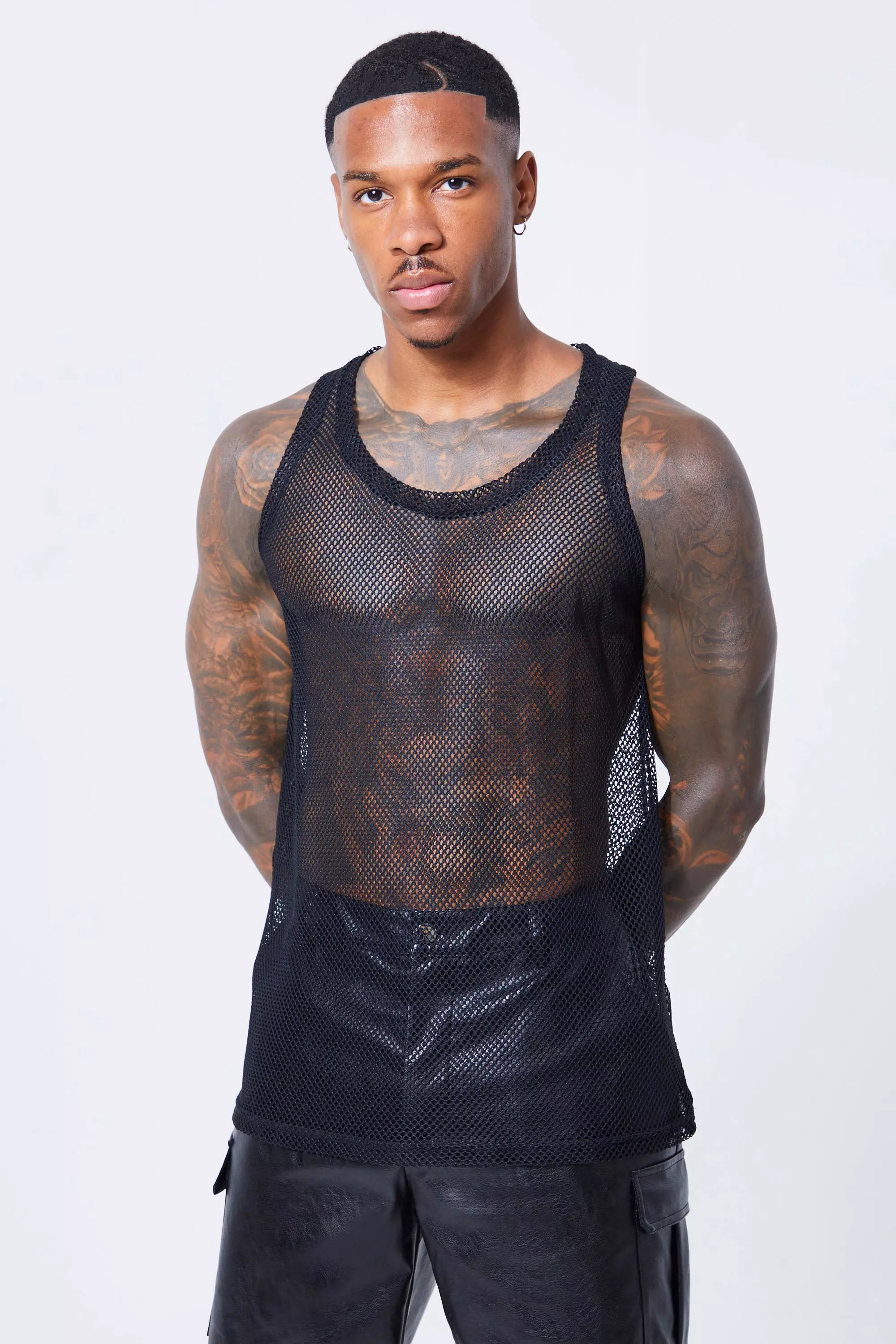Black Mesh Vest alternative image