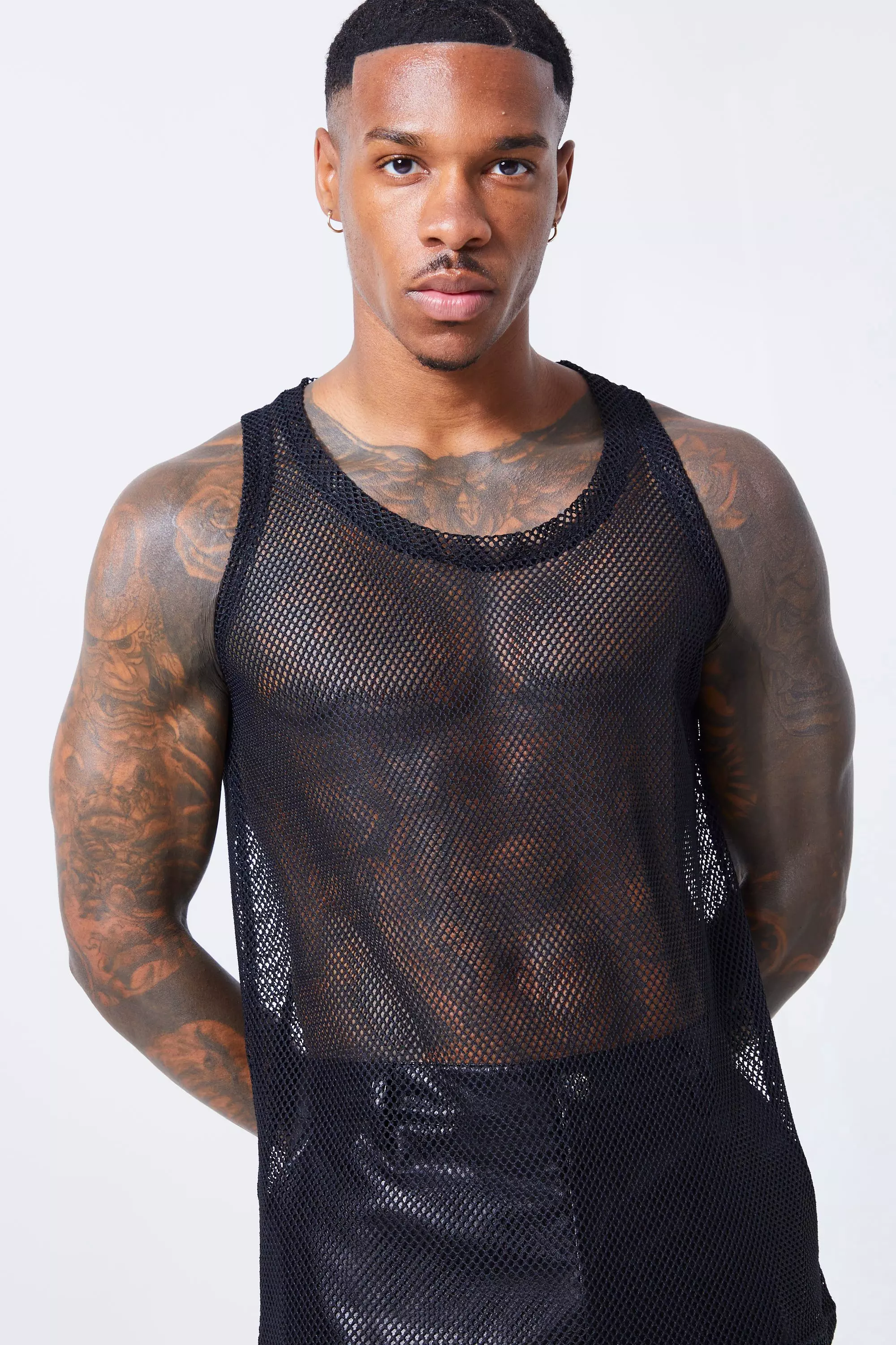 Black Mesh Vest alternative image