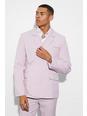 Pale pink Slim Single Breasted Wrap Plain Suit Jacket