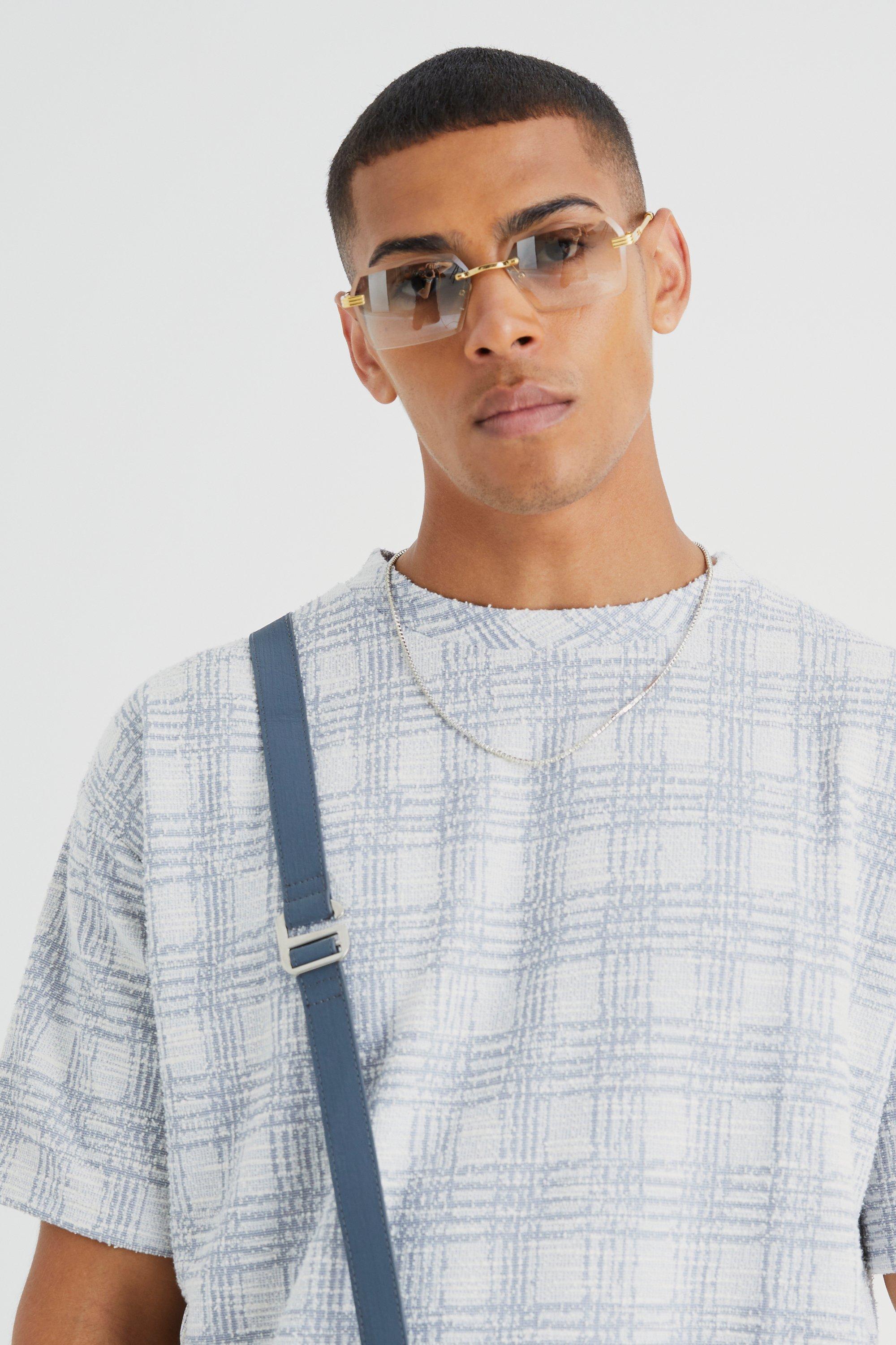 Oversized Boucle Check T-shirt