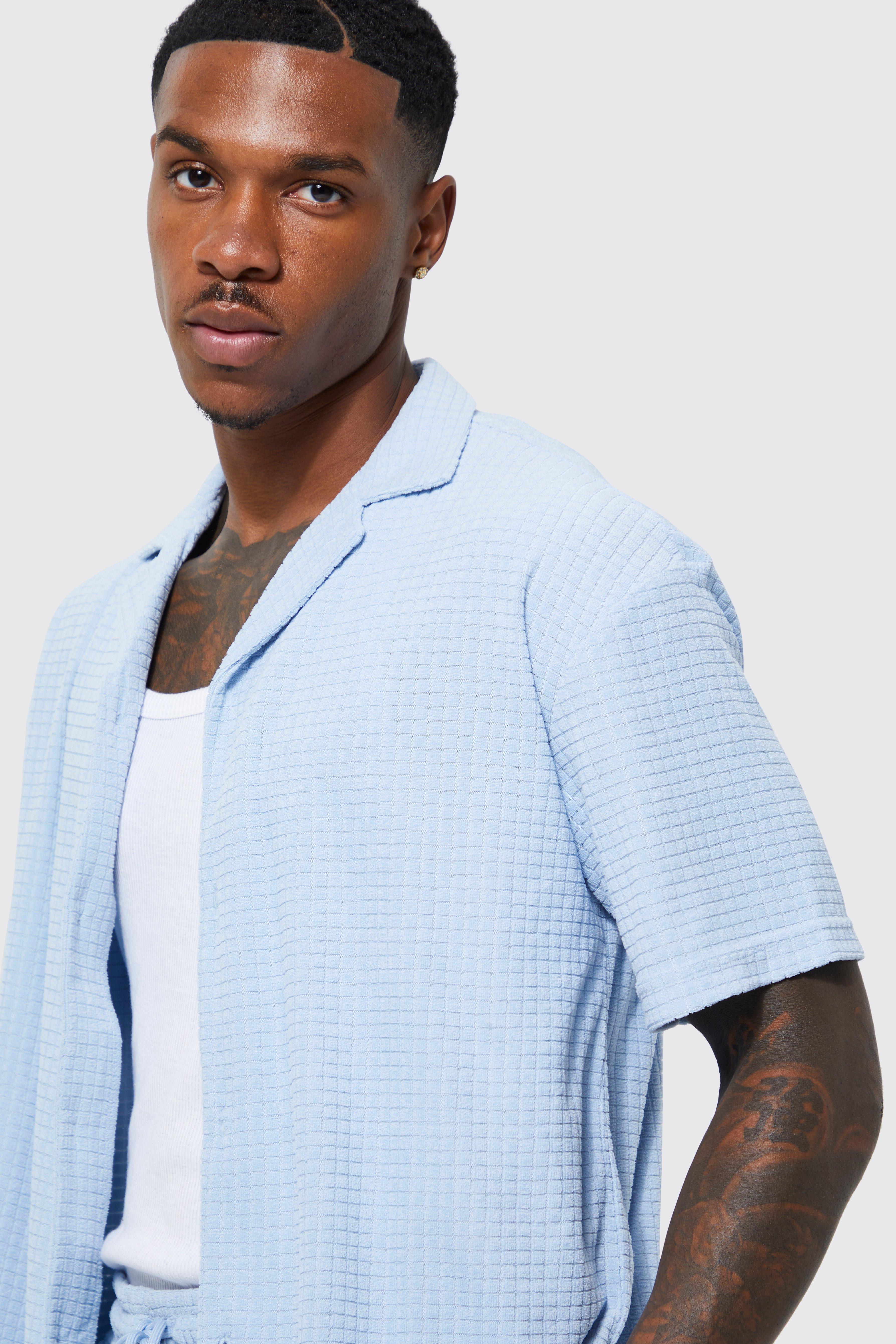 Waffle Toweling Shirt And Short Set