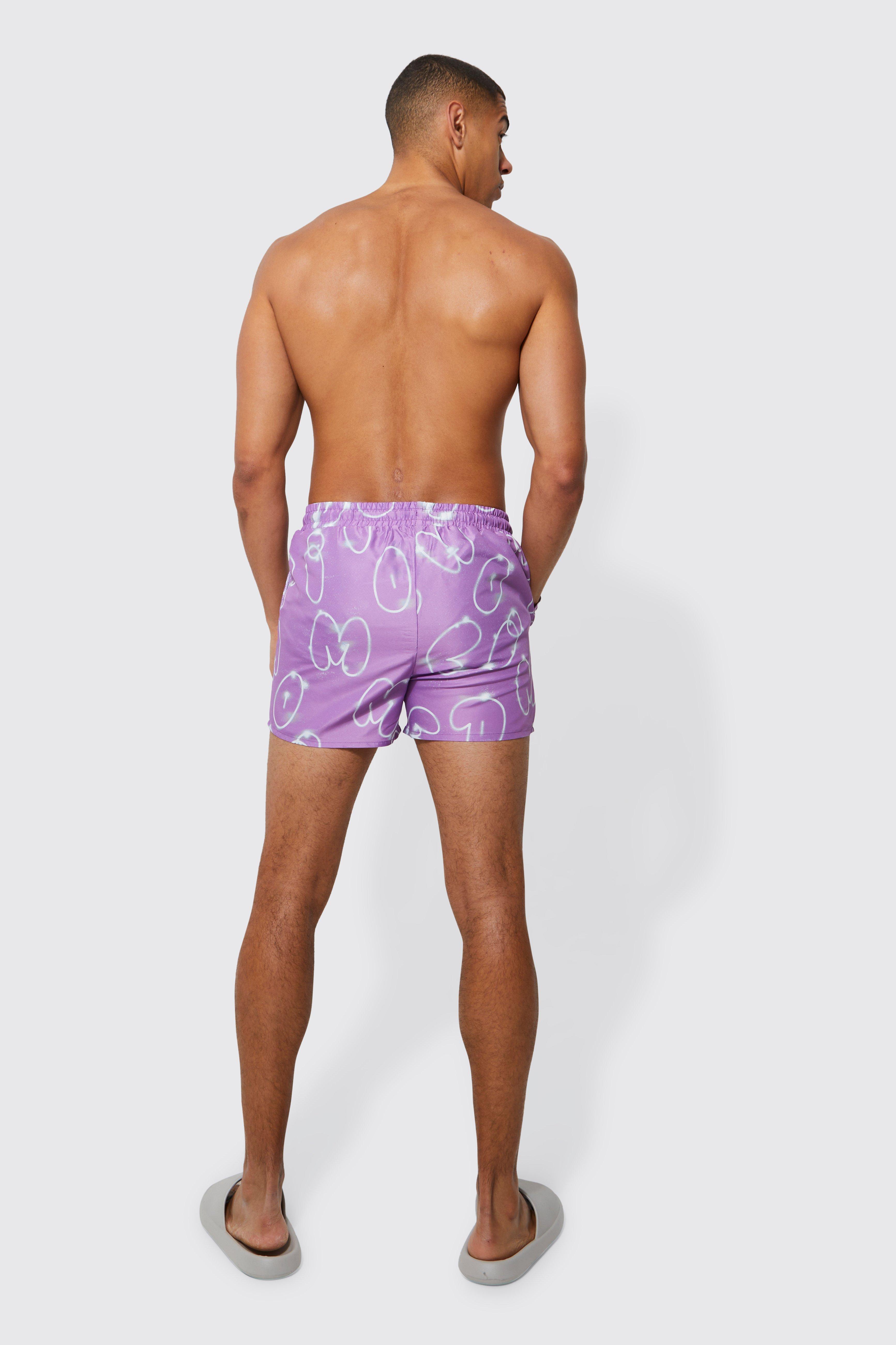 Mens purple outlet shorts