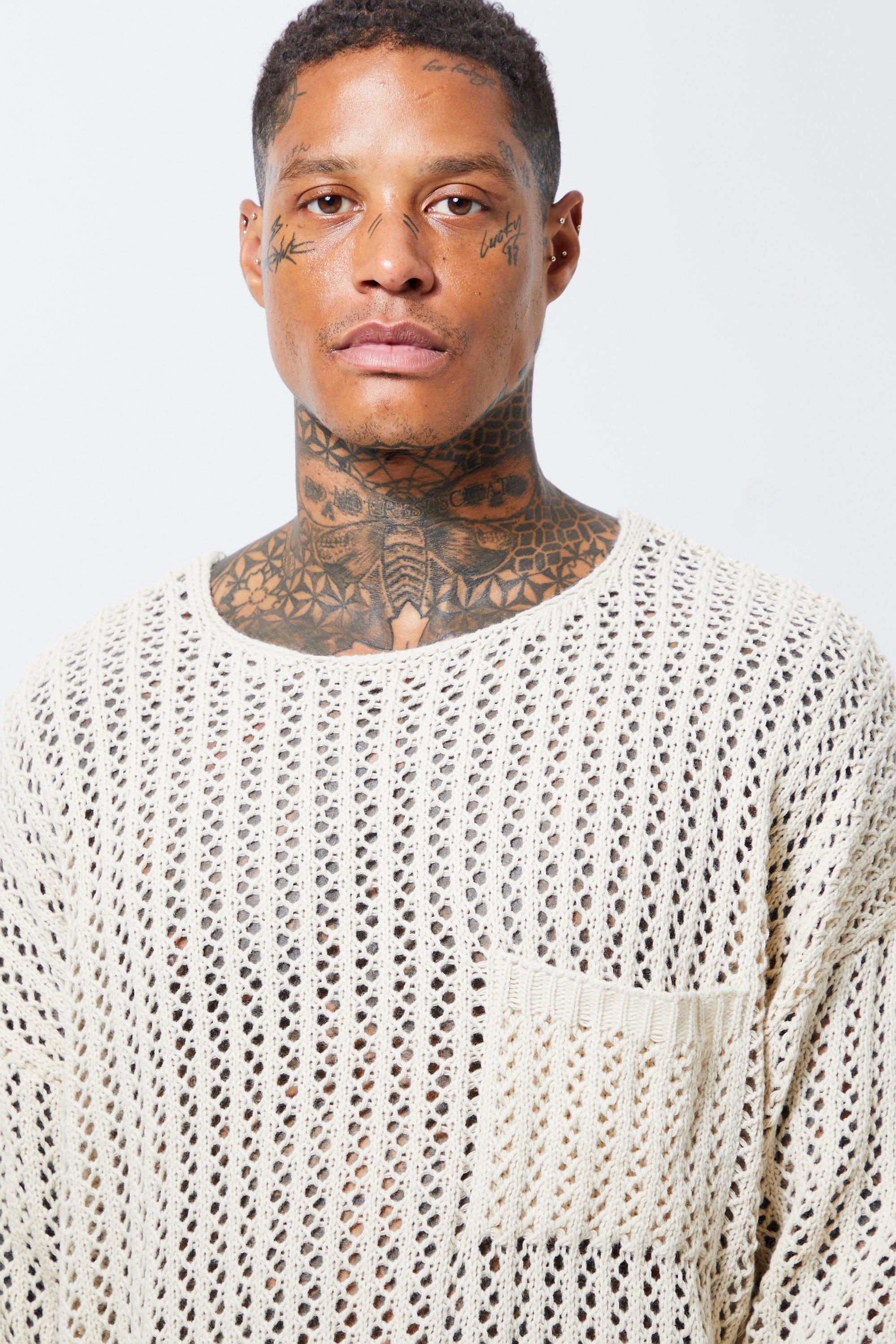 Mesh sale knit jumper