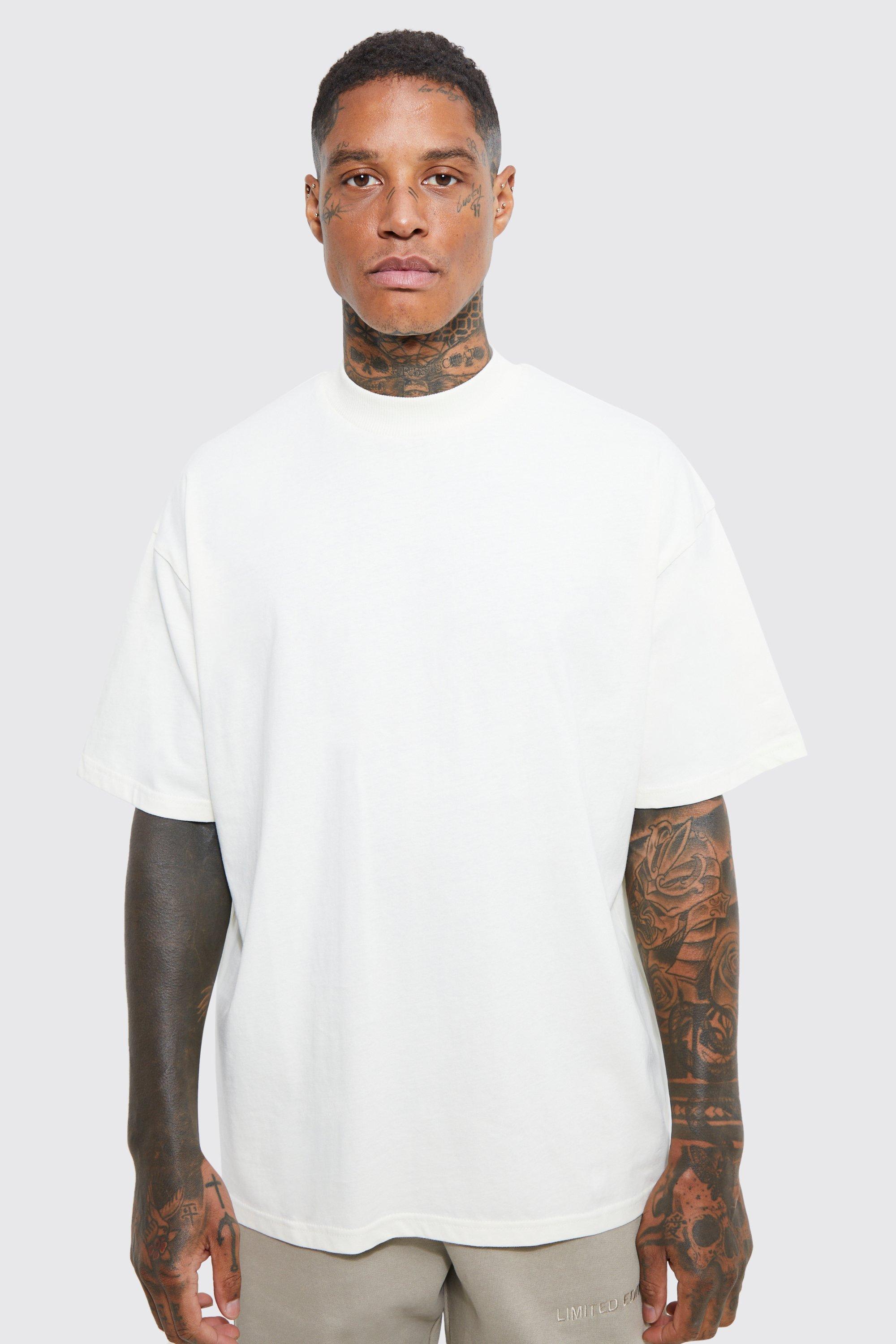 Oversized Large Homme Embossed T-shirt | boohoo