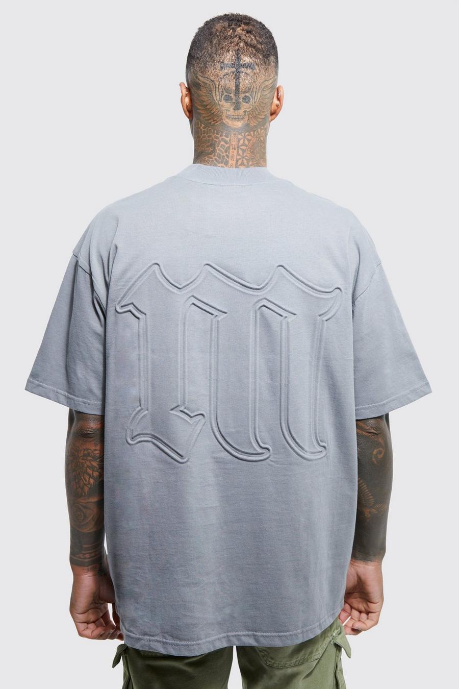 Oversized Embossed Graphic T-shirt