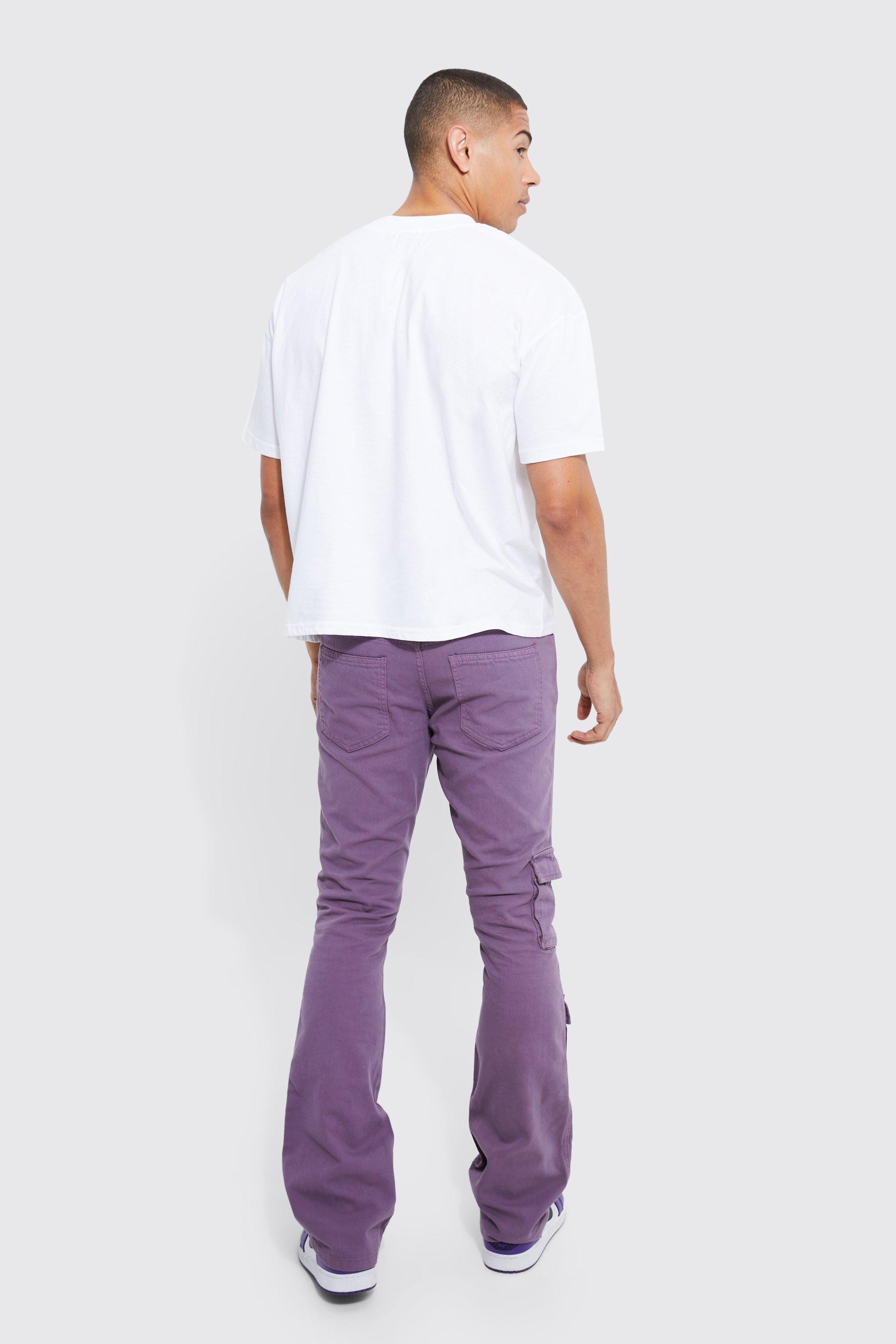 Men's Purple Cargo Pants