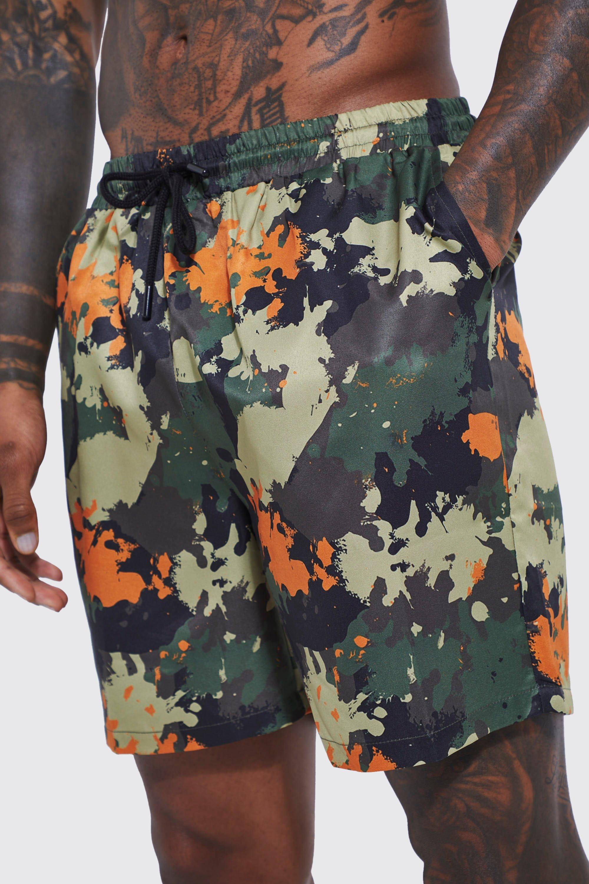 Nike camo shop swim shorts