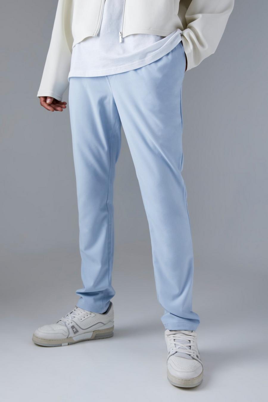 Light blue Tall Elasticated Skinny Trouser image number 1