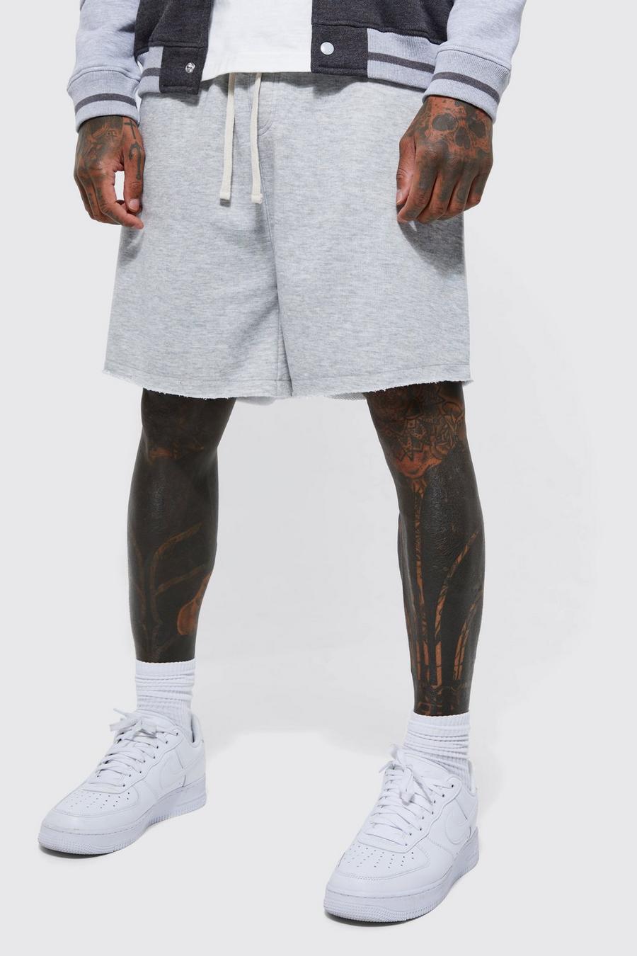 Oversize Shorts mit Reißverschluss-Tasche, Grey marl image number 1