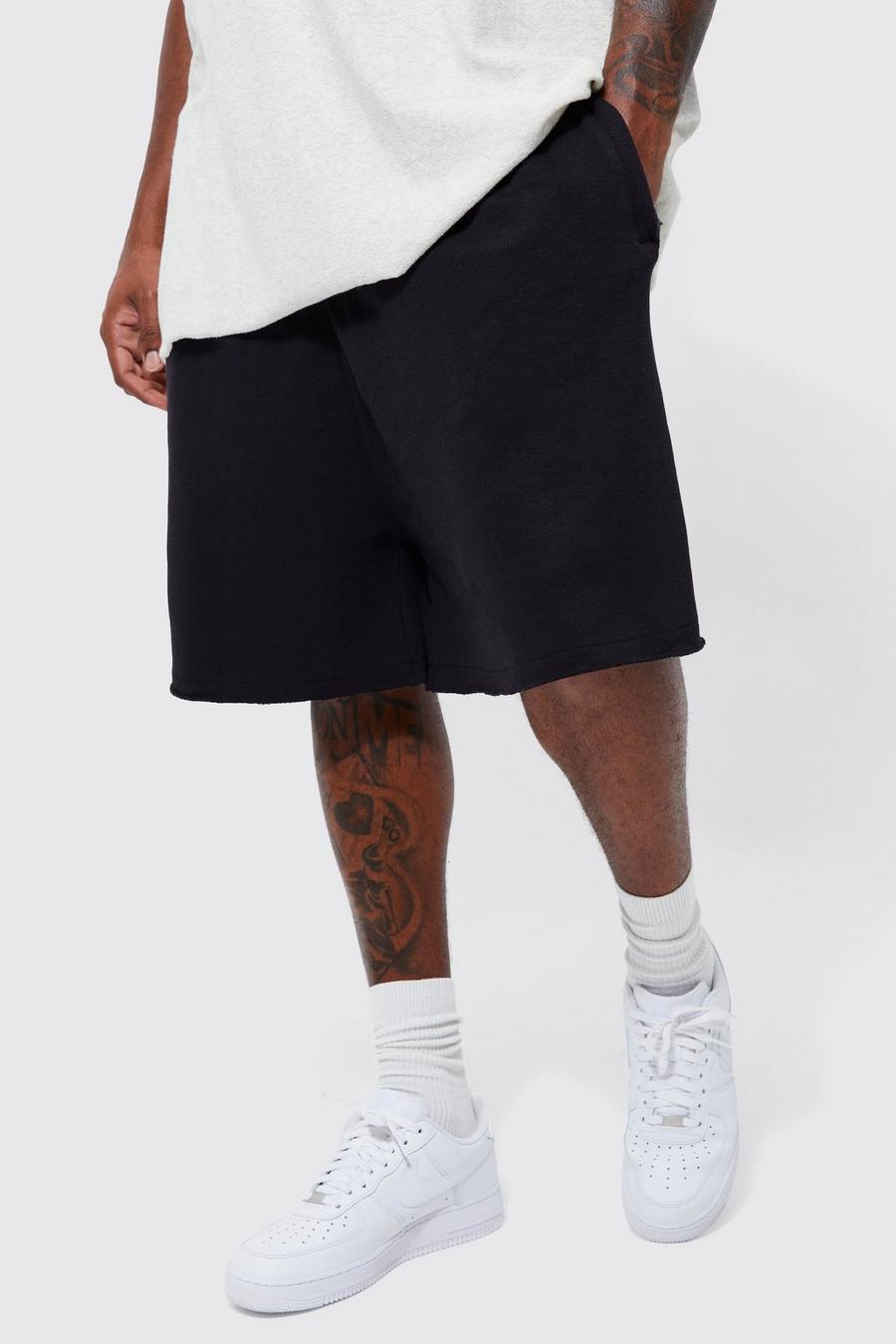 Grande taille - Short oversize à poches zippées, Black image number 1
