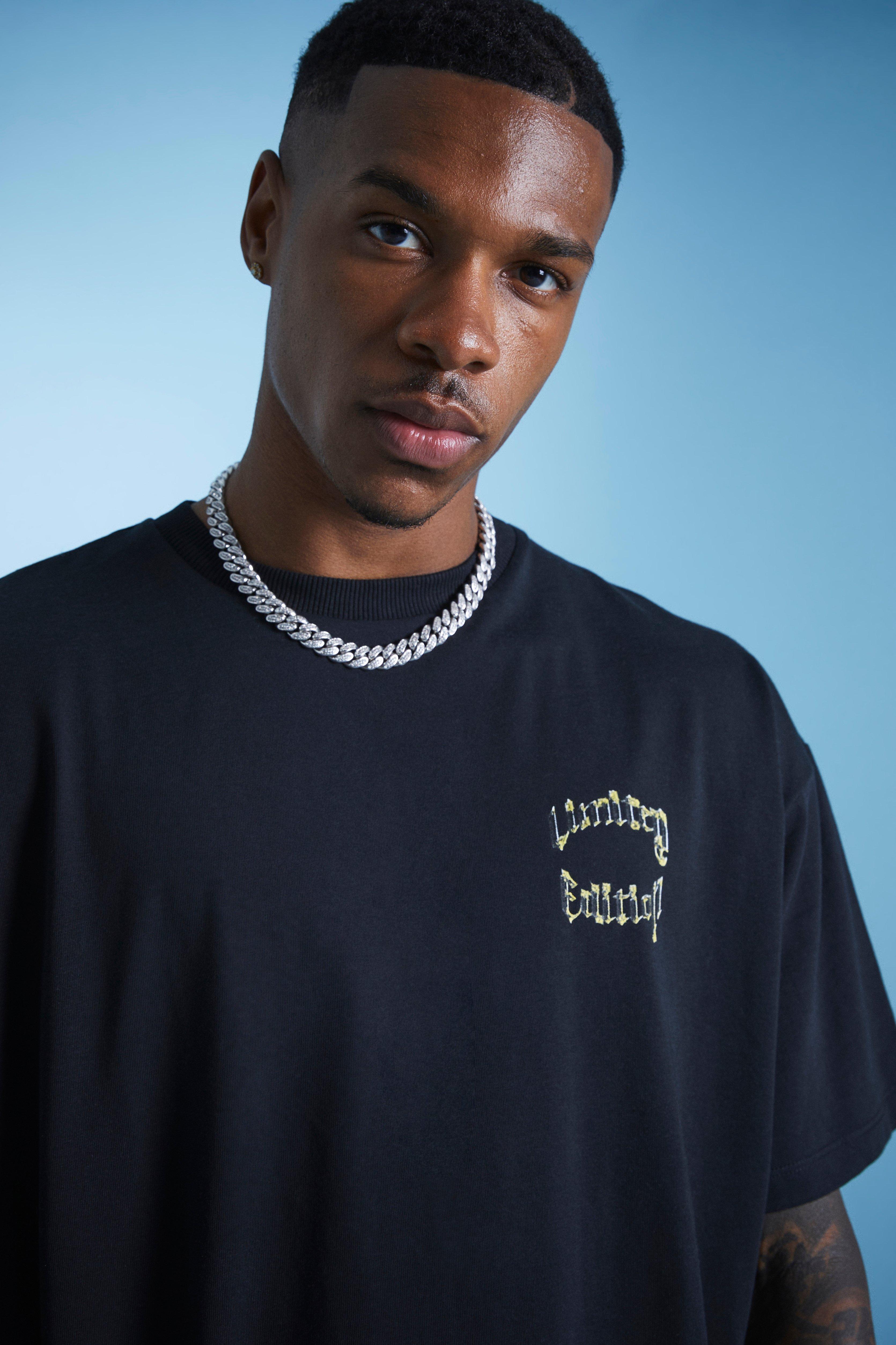 Oversized Limited Back Graphic T-shirt | boohoo