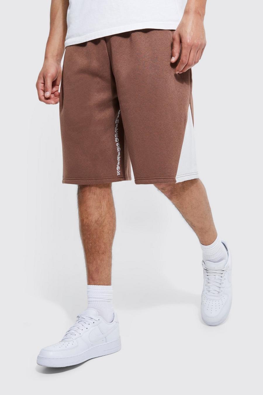 Coffee marrón Tall Oversized Limited Gusset Jersey Short