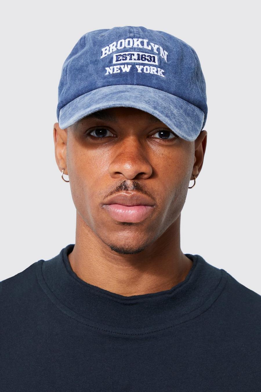 Navy Brooklyn Embroidered Cap image number 1