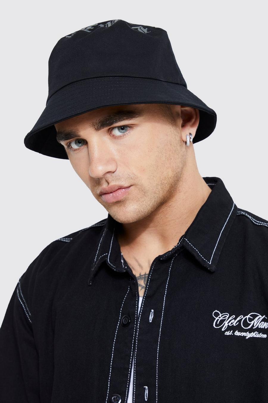 Cappello da pescatore con stampa Limited Edition, Black image number 1