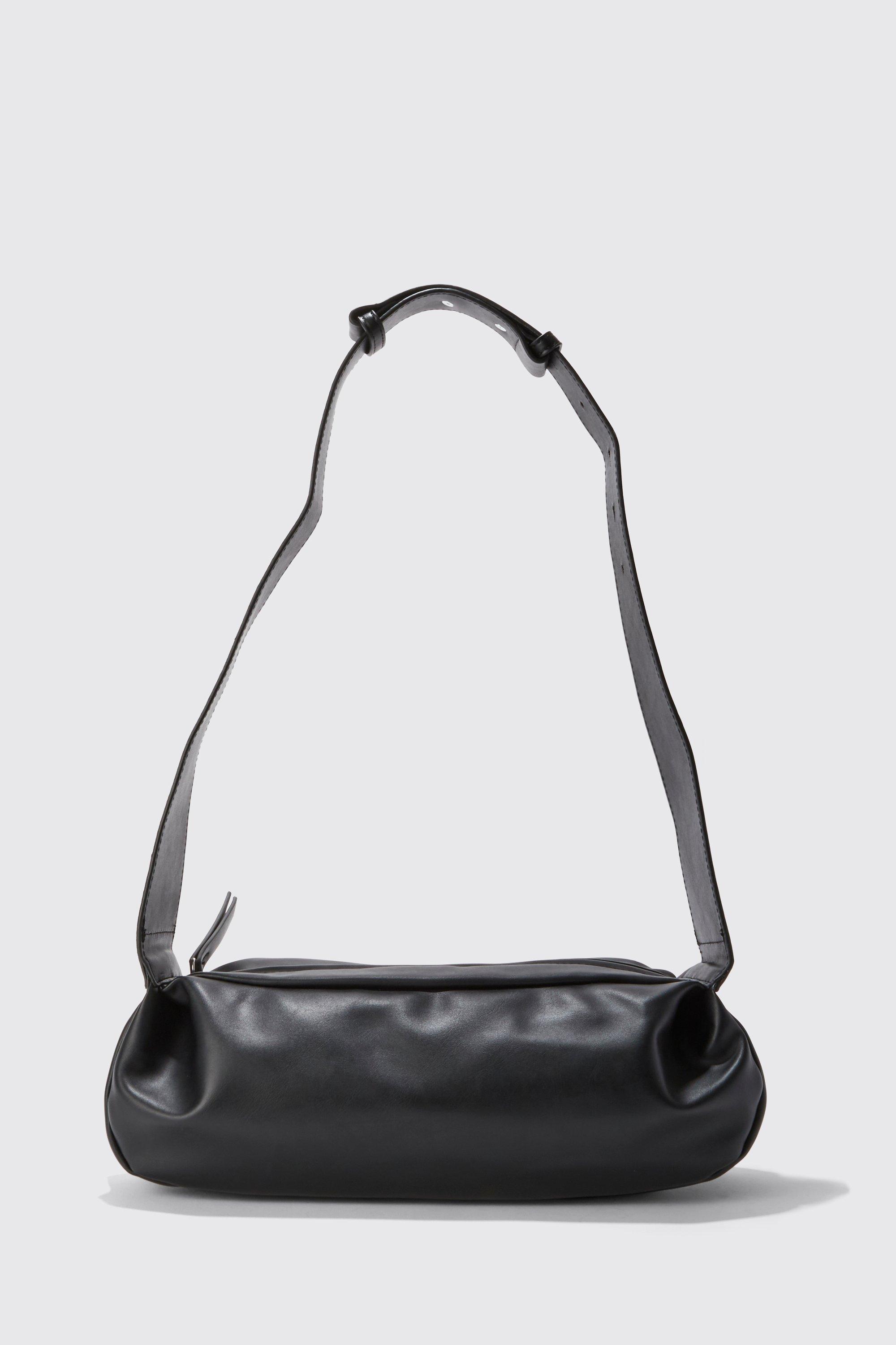 Faux leather 2024 sling bag