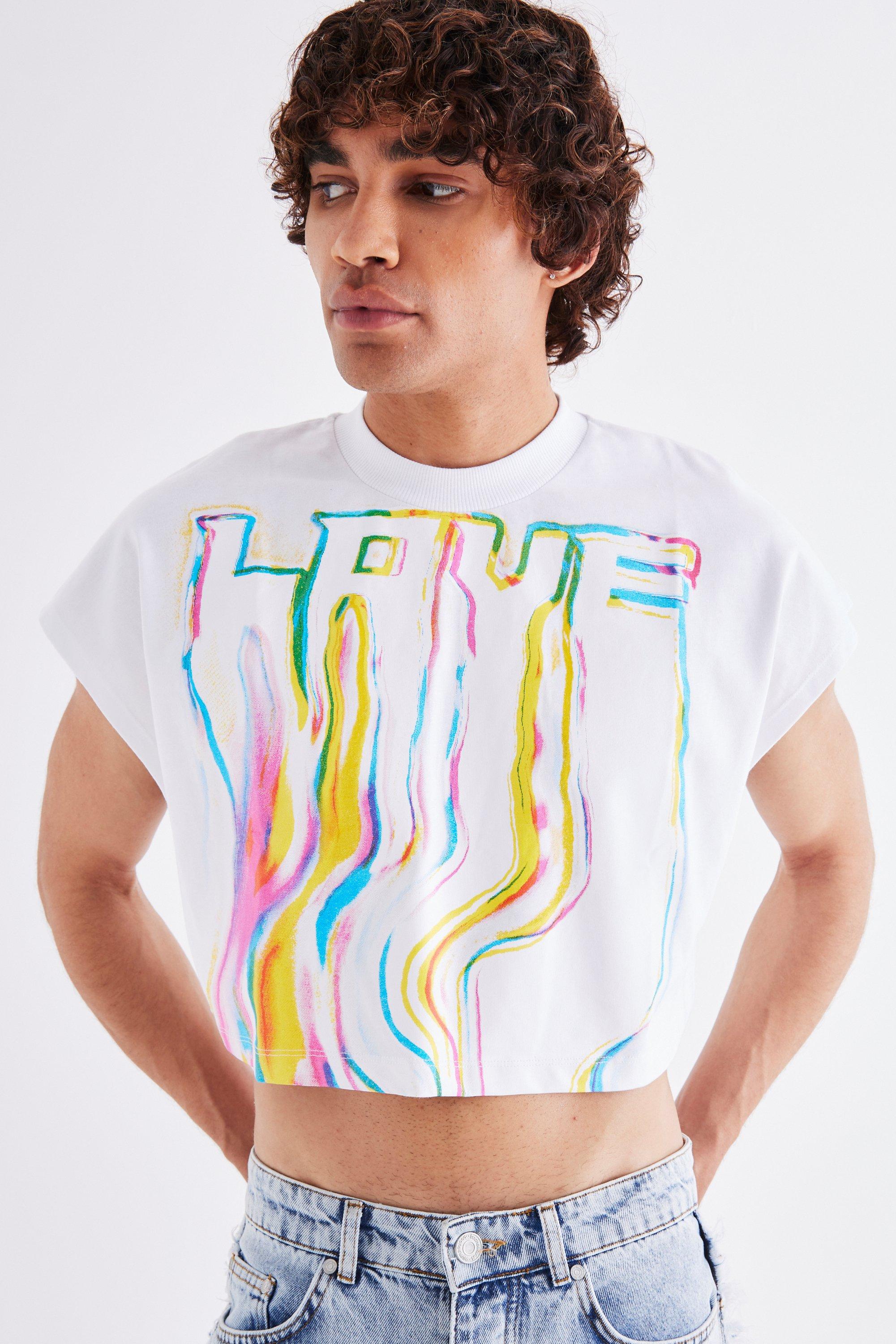 Boohoo rainbow hot sale t shirt