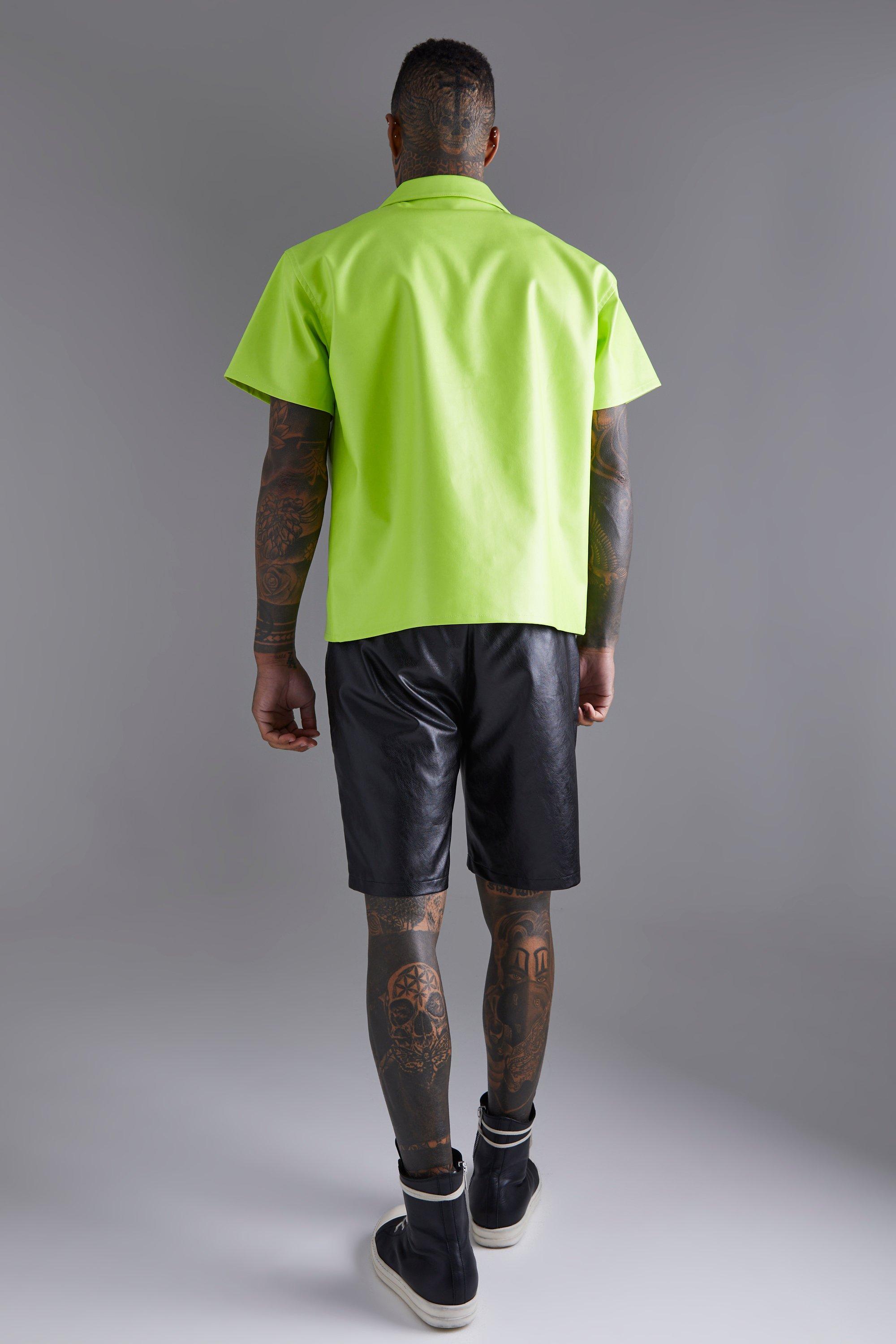 Neon green shirt store outfit