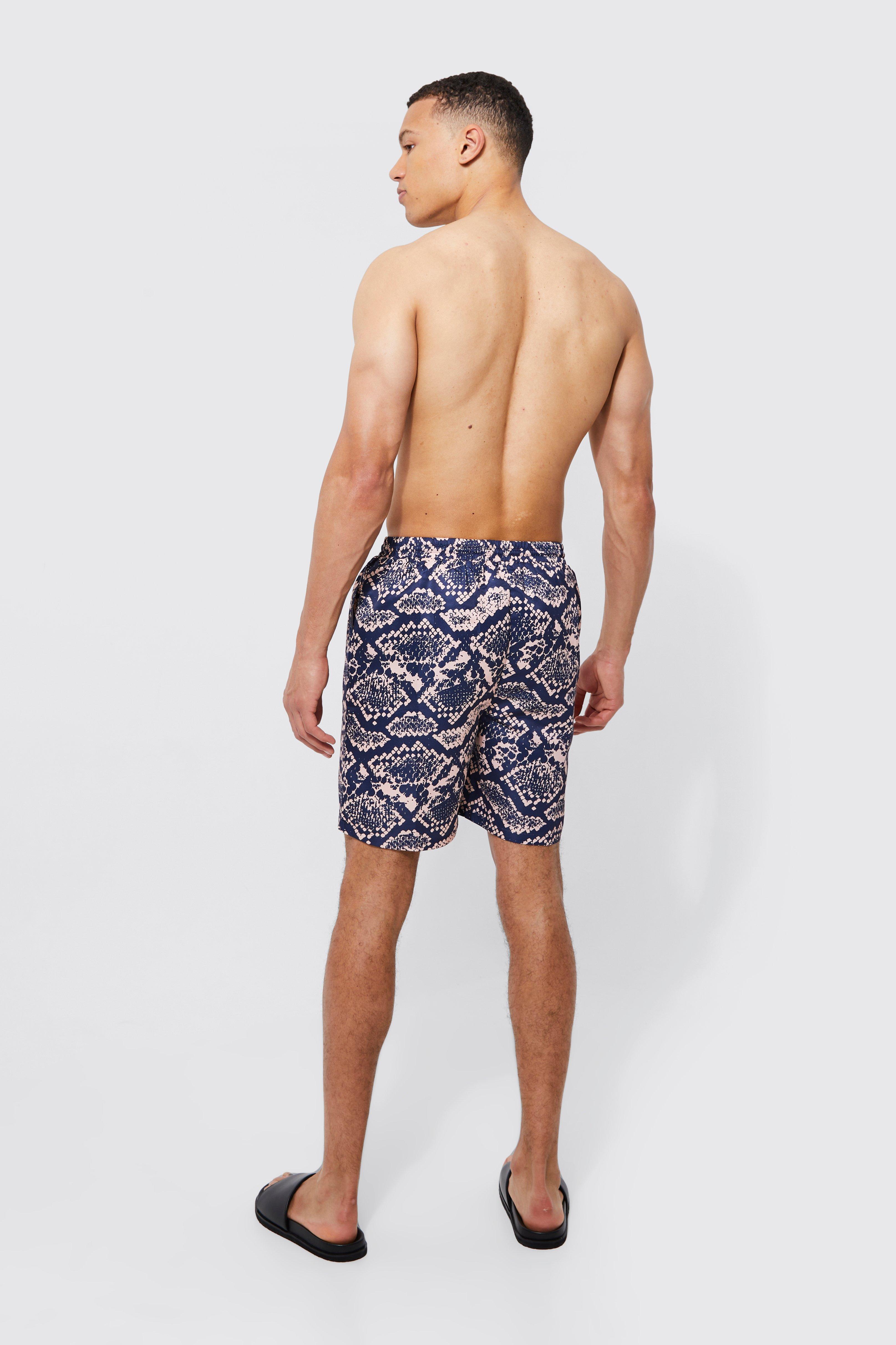 Mens short length swim shorts outlet