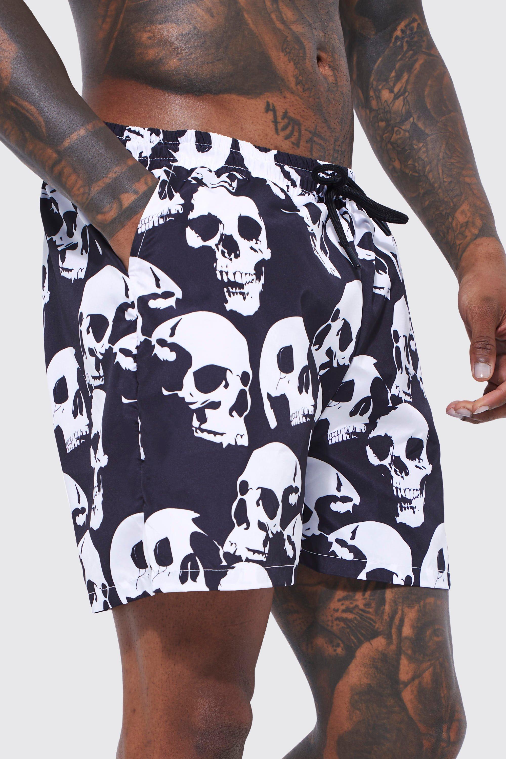 Skull sale board shorts