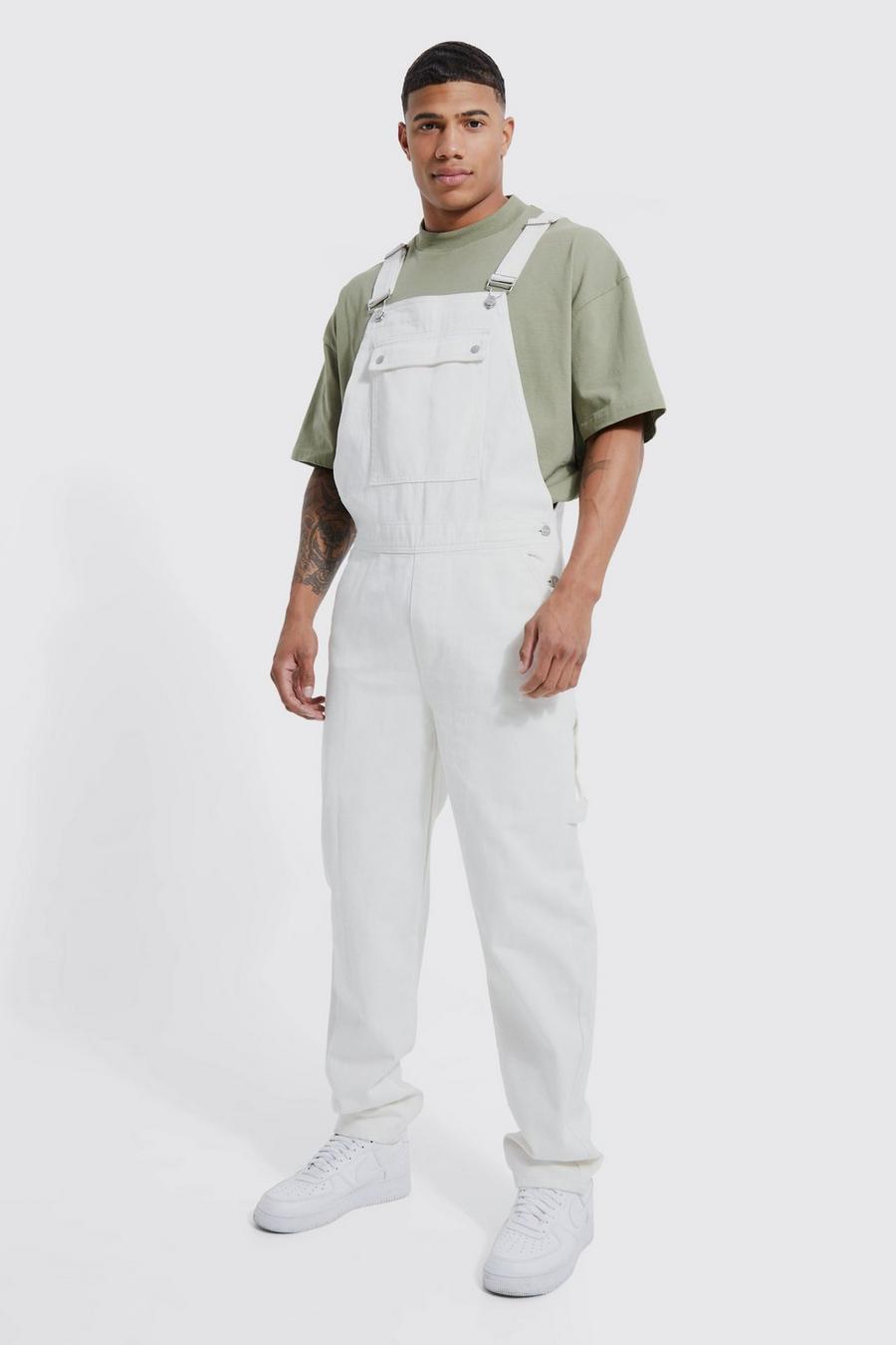 Off white Relaxed Fit Buckle Detail Dungaree