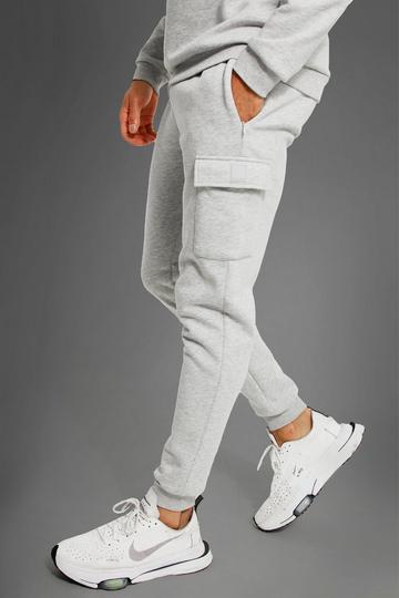 Man Active Gym Cargo Jogger grey marl