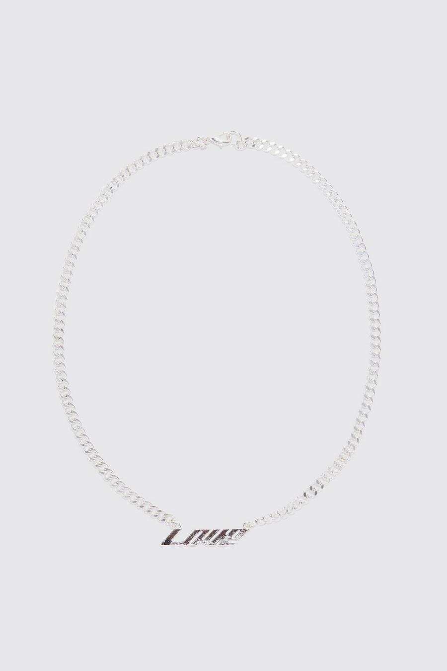 Silver Pride Love Chain Necklace image number 1