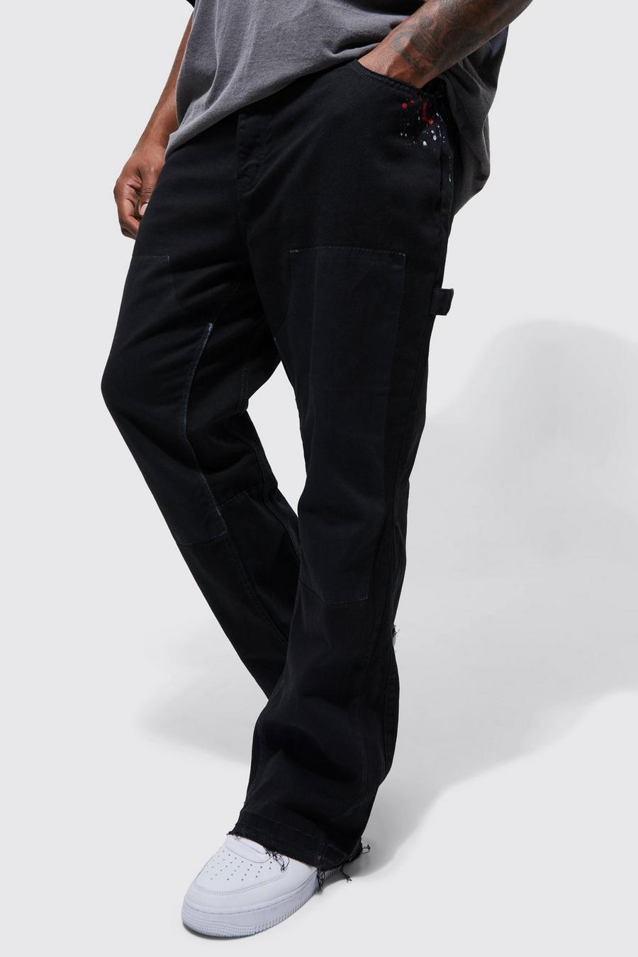Pantaloni a zampa Plus Size Slim Fit fissi da Carpenter, Charcoal grey image number 1