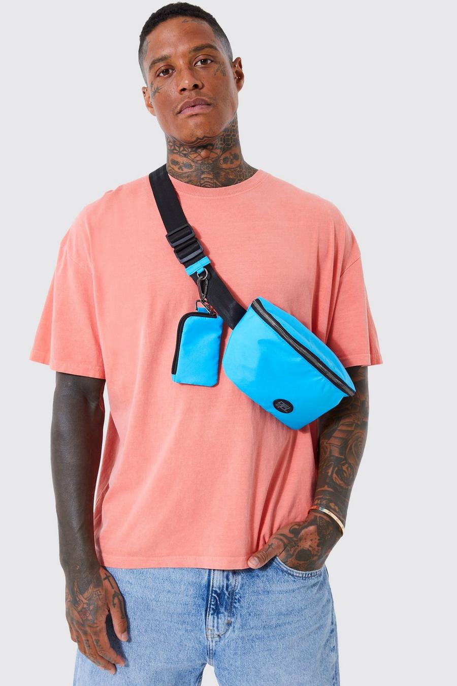 Blue bleu Ofcl Cross Body Bag With Attachment