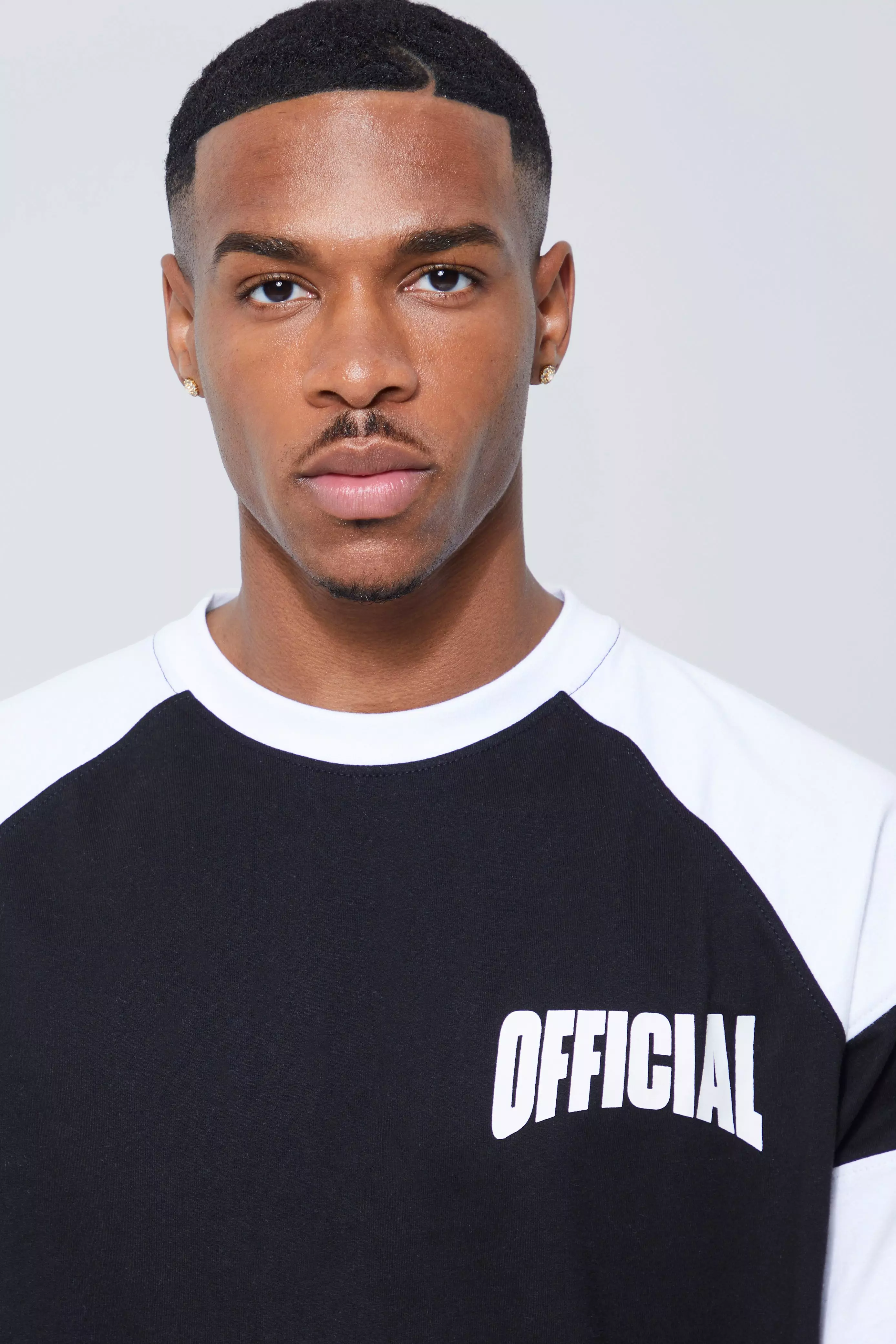 Black Oversized Official Colour Block T-shirt alternative image