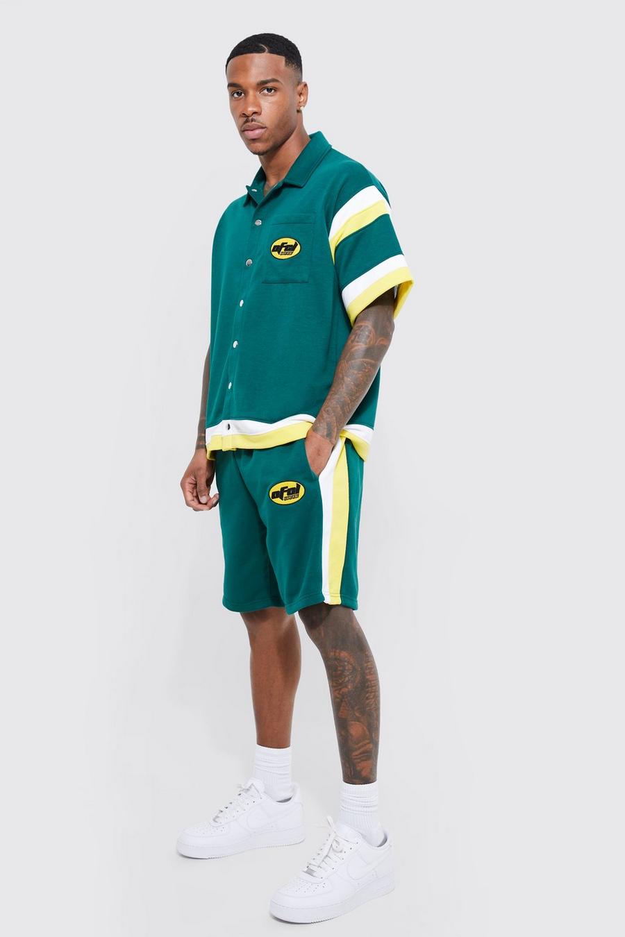 Forest Ofcl Boxy Bowling Shirt & Short Set image number 1