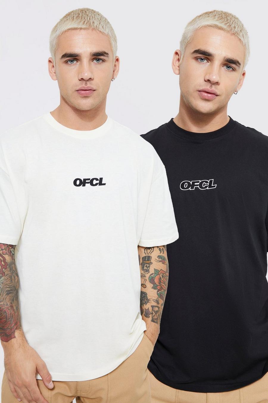 Multi 2 Pack Man Ofcl Oversized T-shirts image number 1