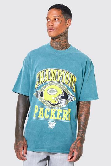 Green Oversized Nfl Packers Overdyed T-shirt