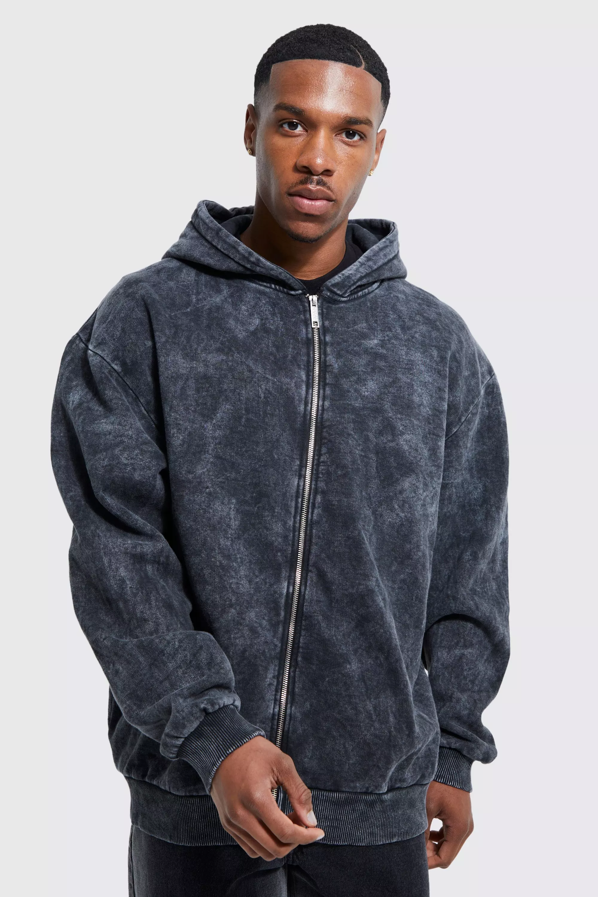 Acid wash outlet hoodie